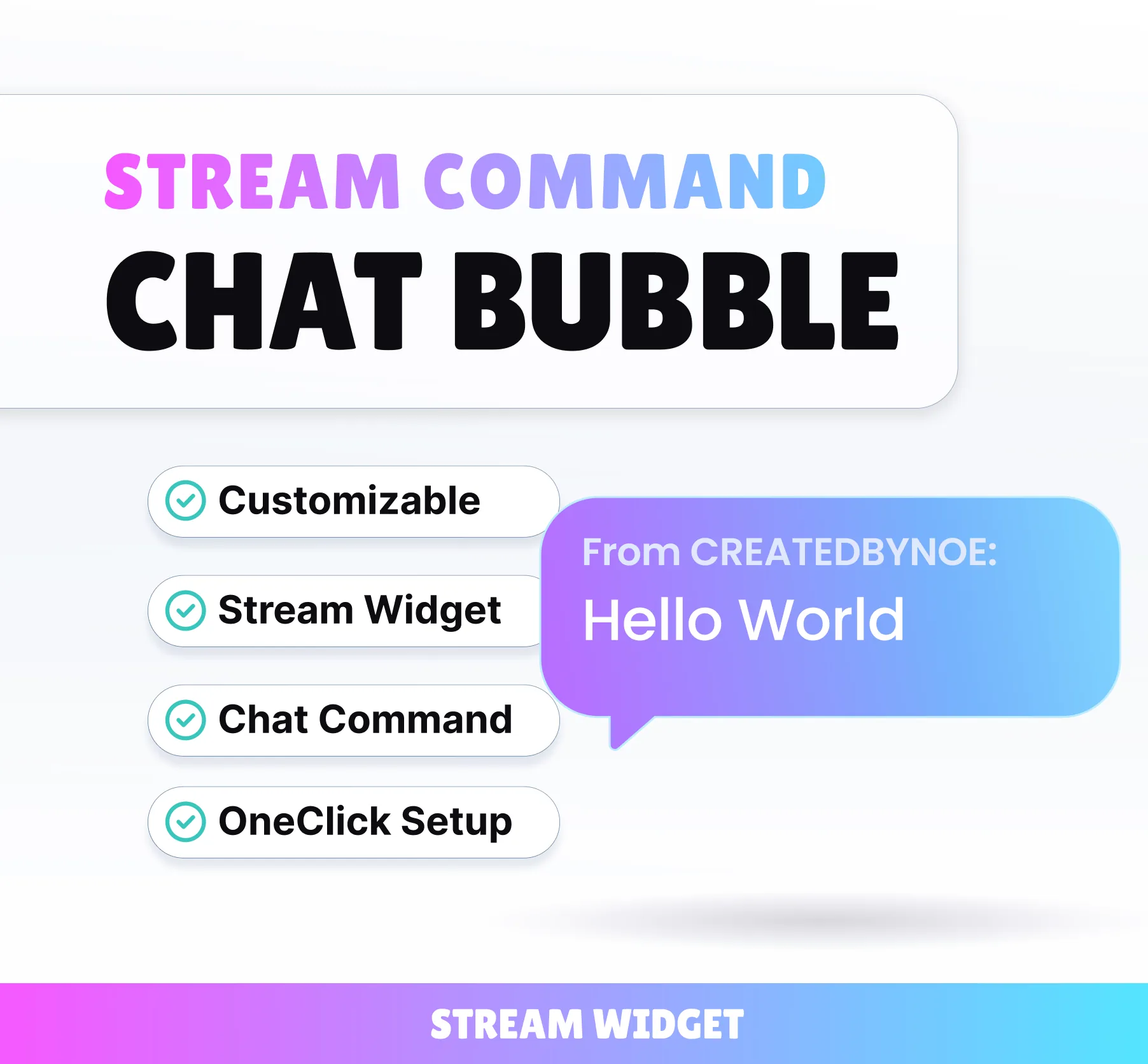 Chat Bubble Command