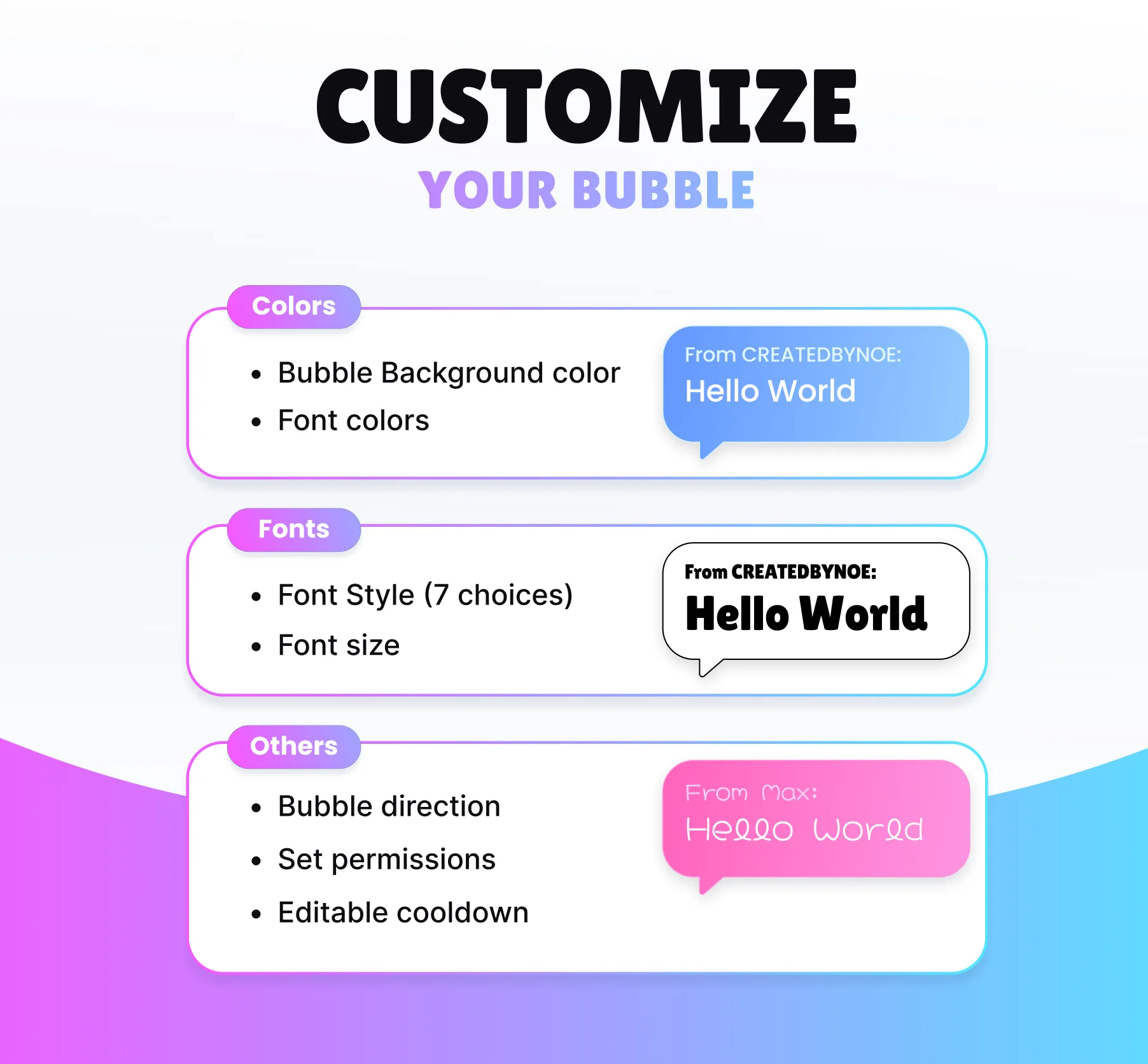 Chat Bubble Command