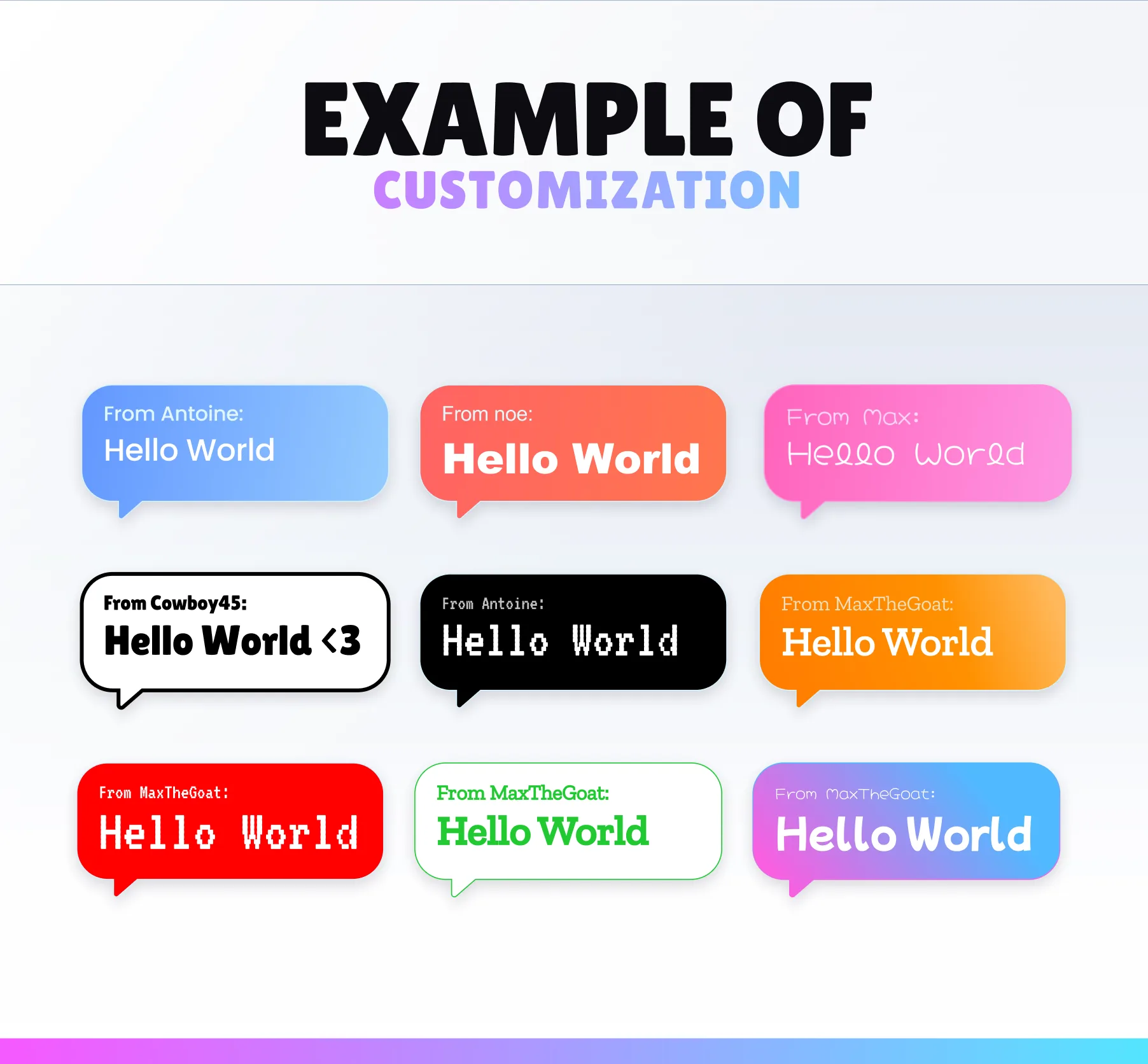 Chat Bubble Command