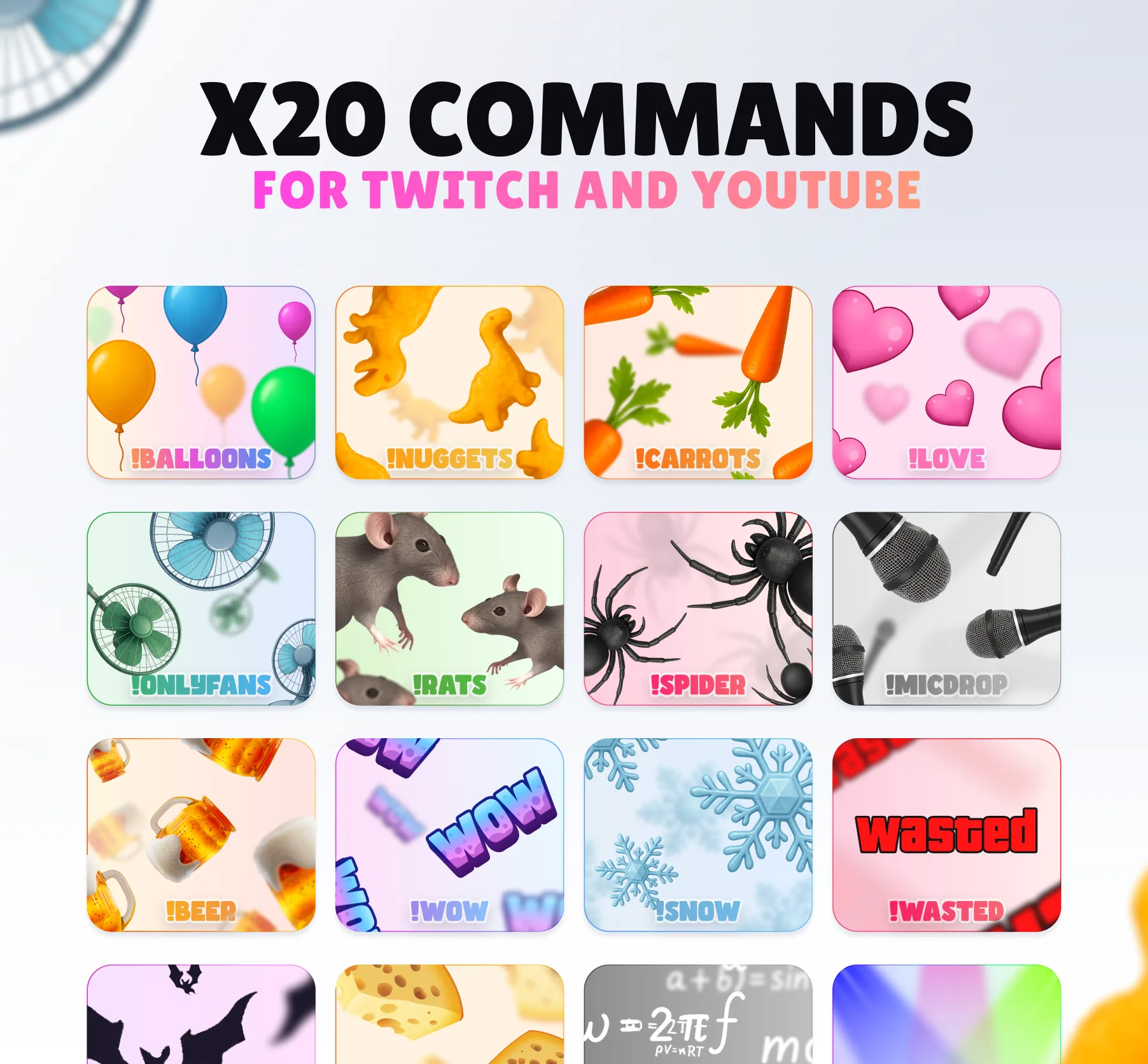 Megapack x20 Commands