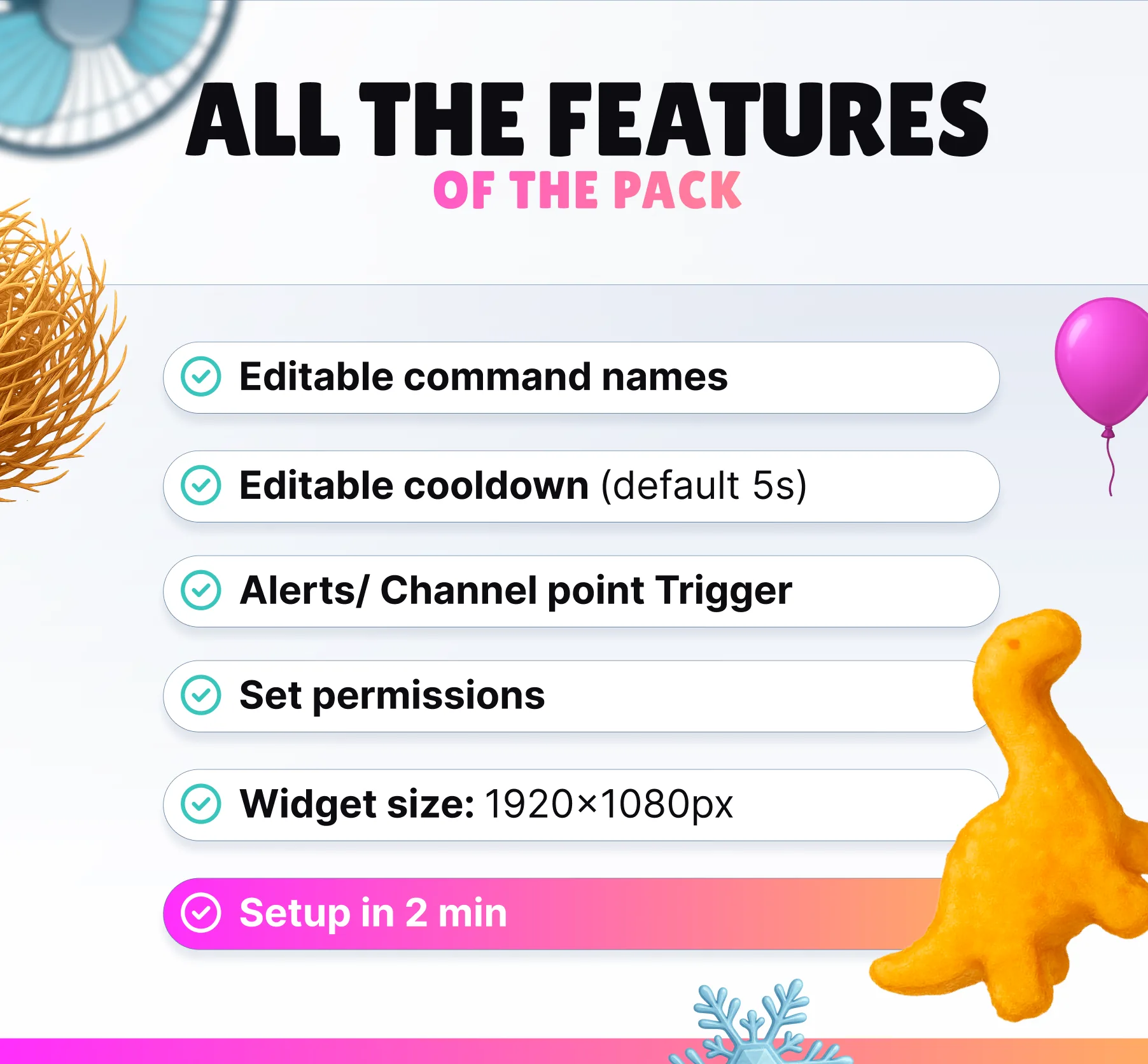 Megapack x20 Commands