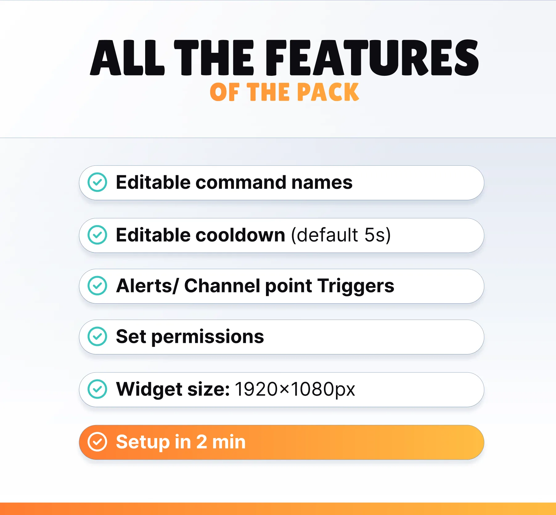 Cooking Command Pack