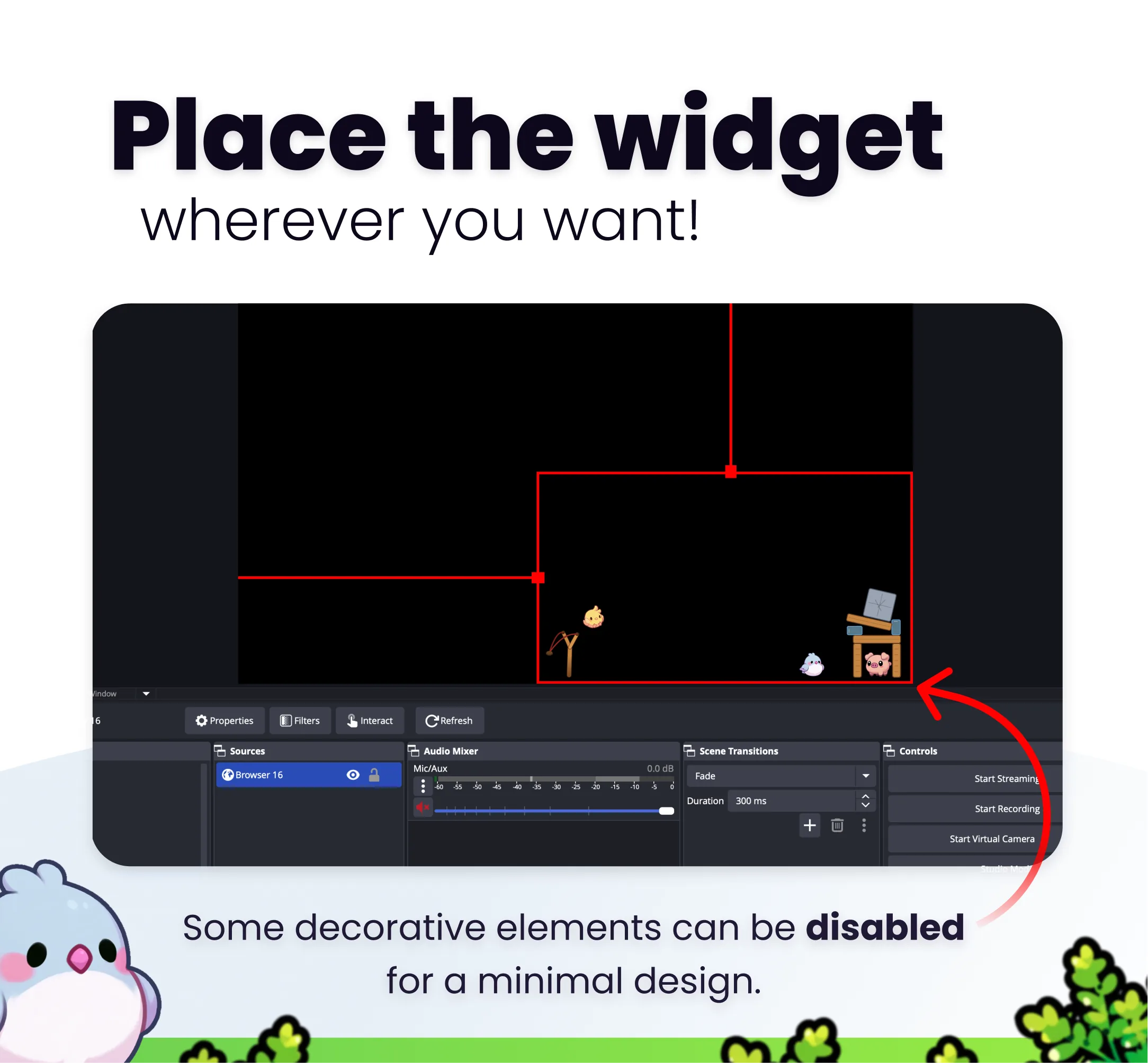 Widget Bird Game