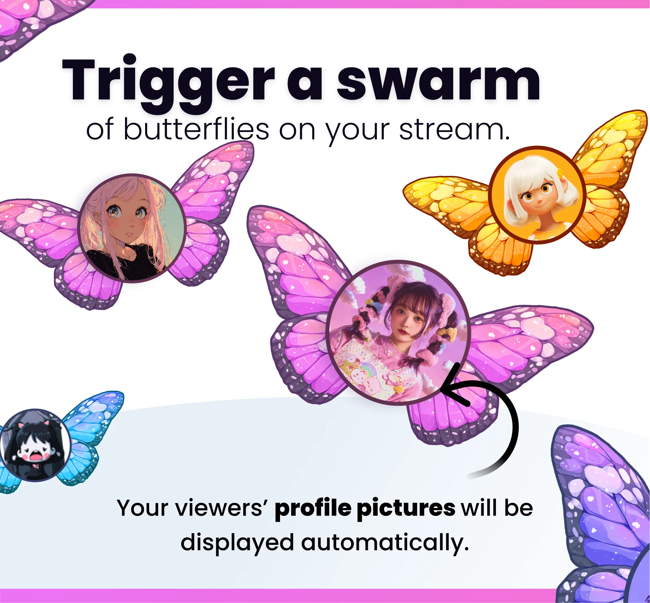 Widget Butterflies Swarm