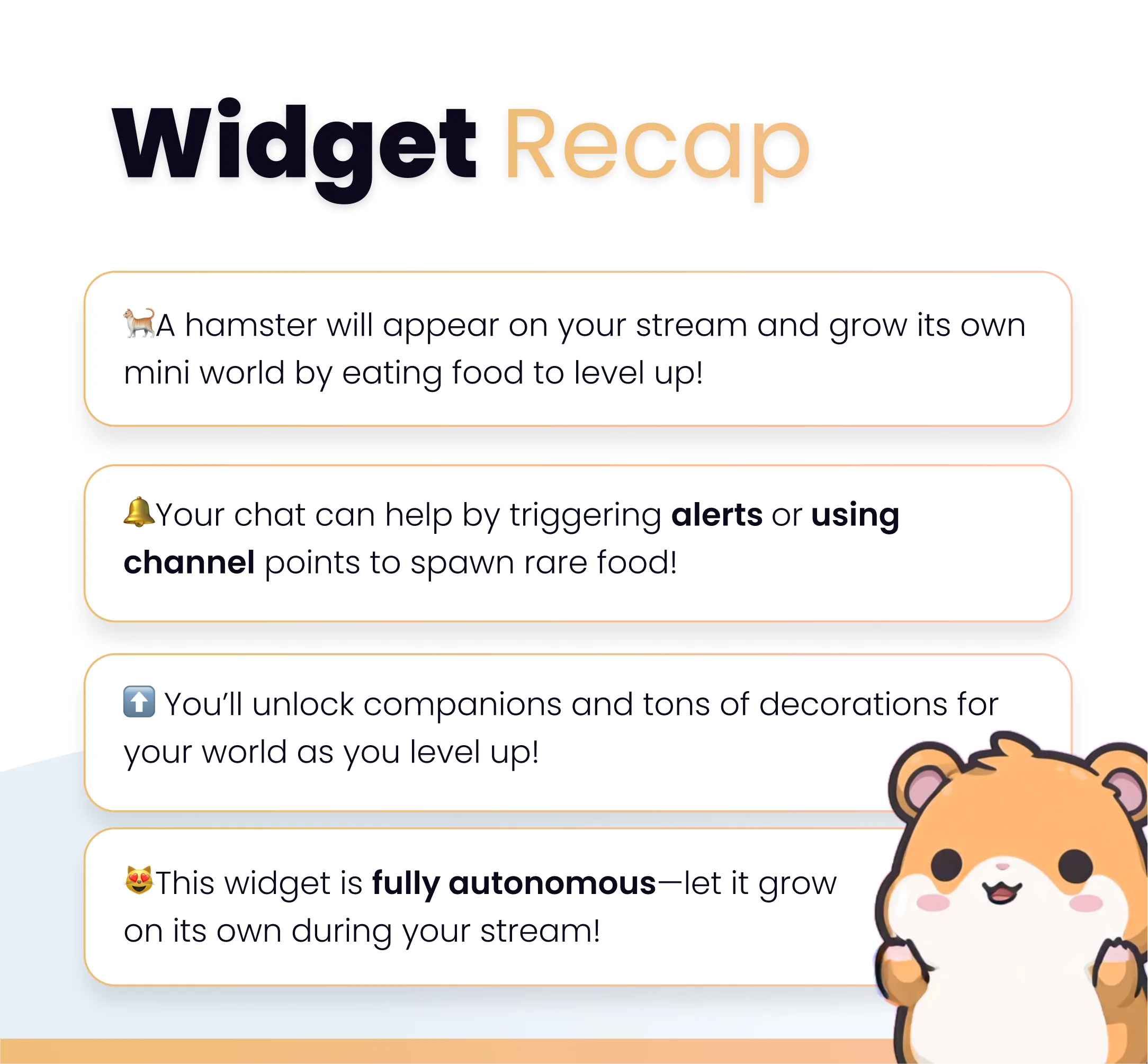 Widget Happy Hamster