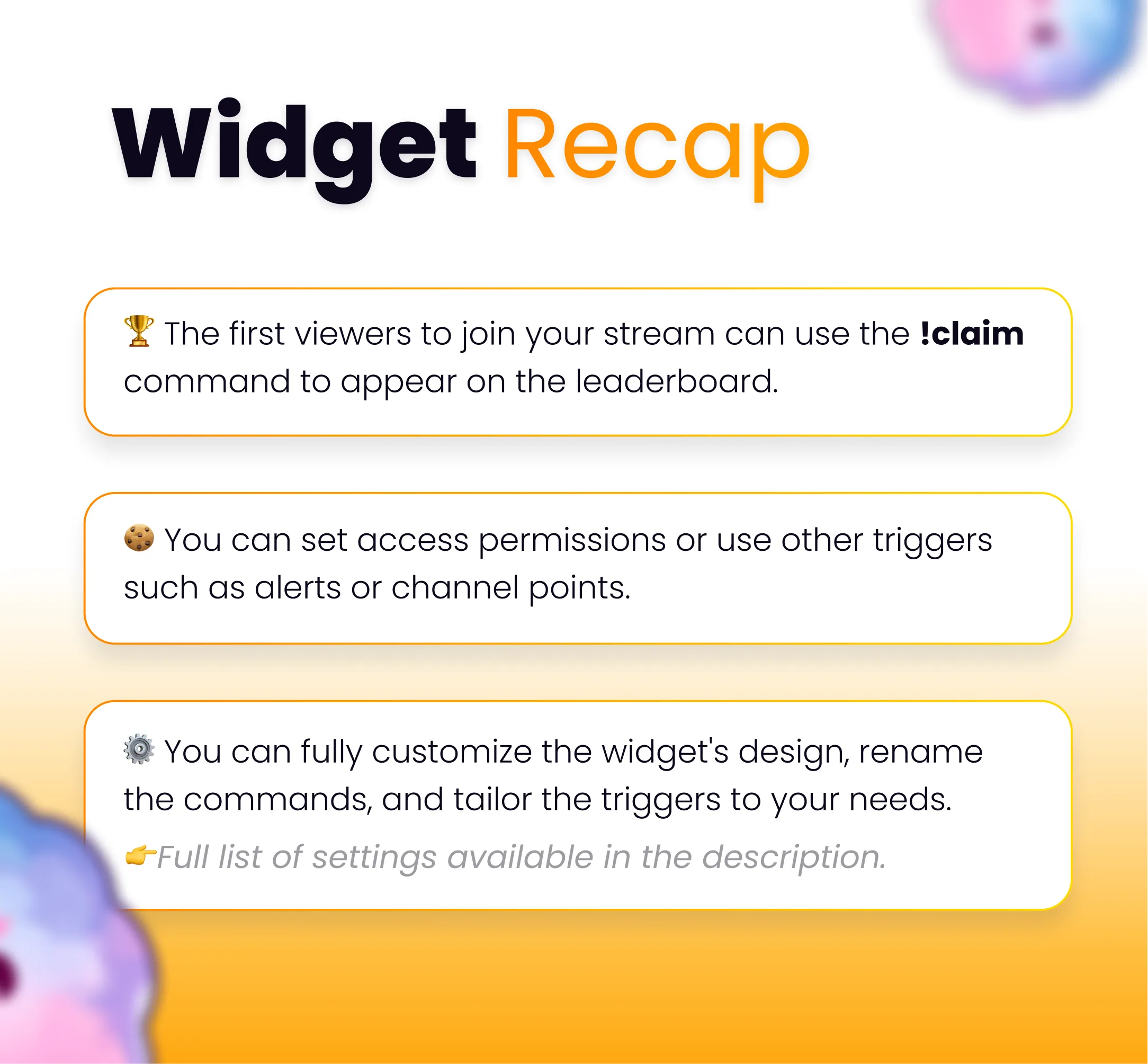 Widget Leaderboard