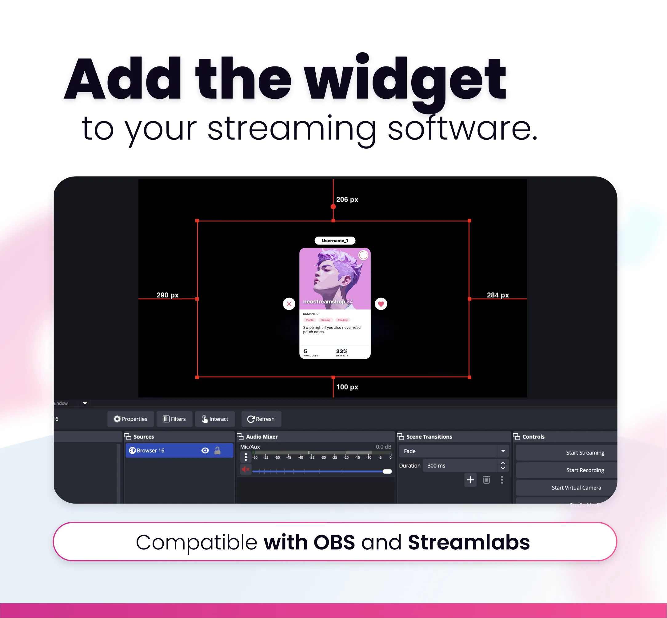 Widget Love Swipe