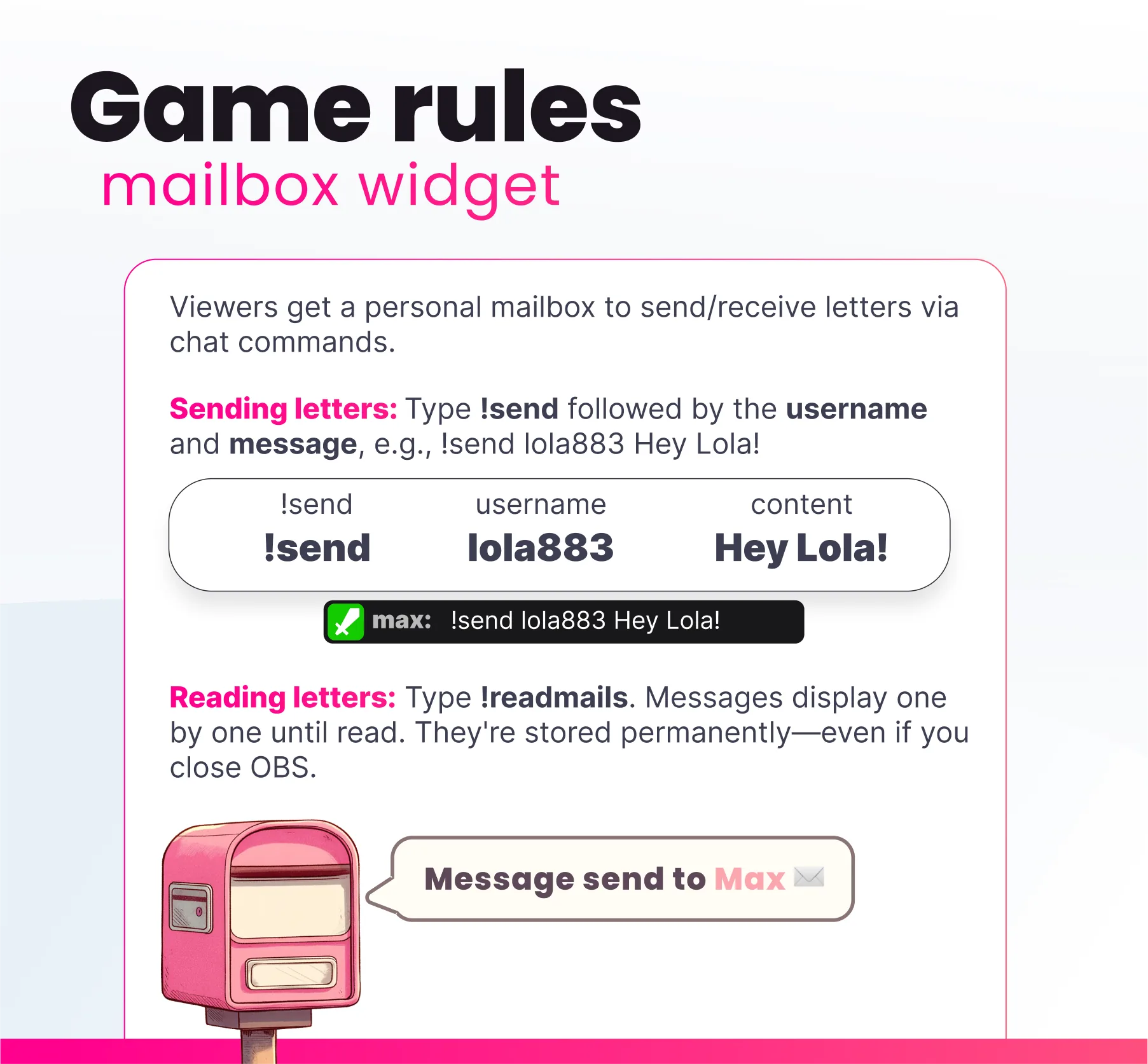 Widget Mailbox