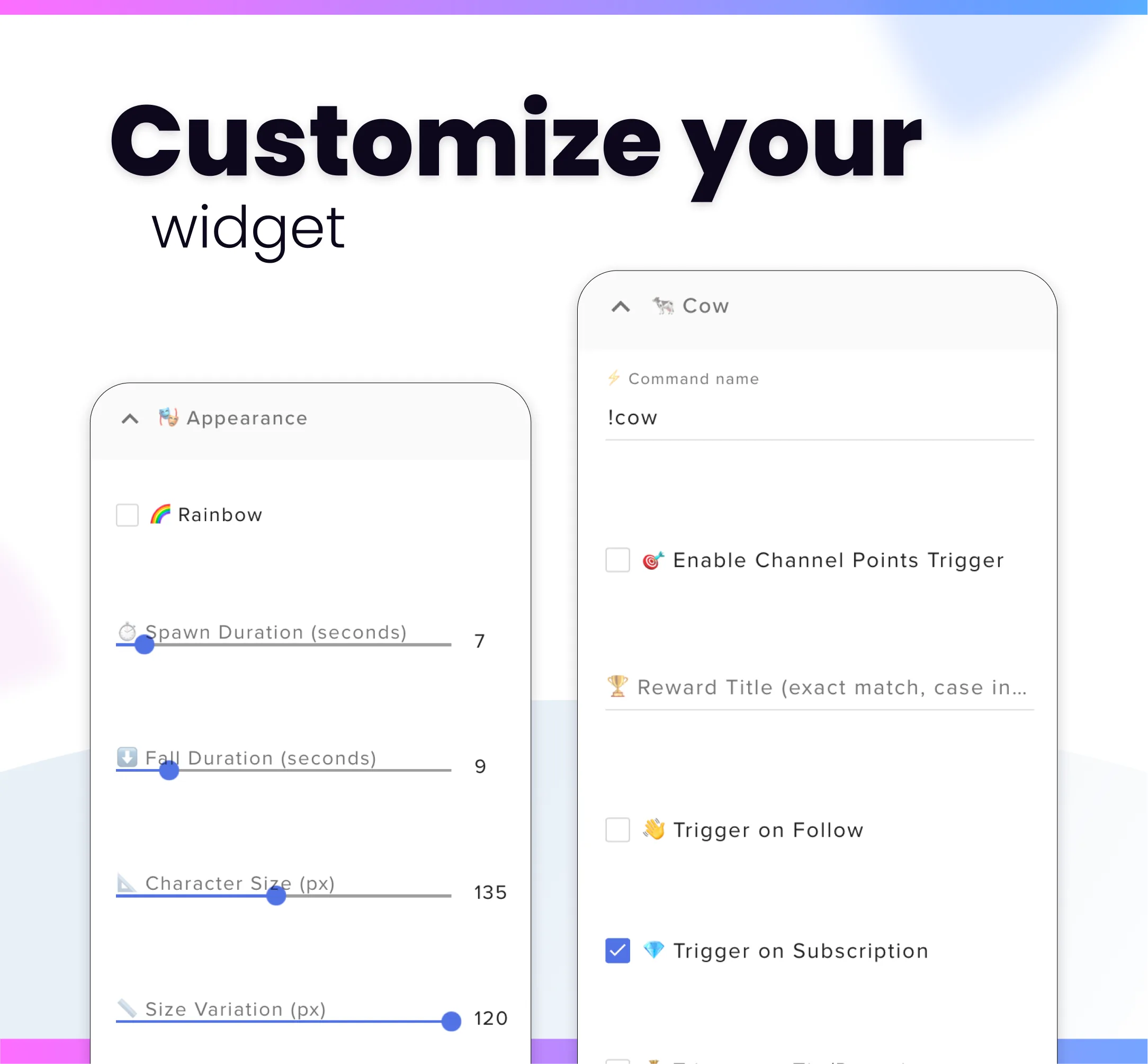 Widget Pet Rain