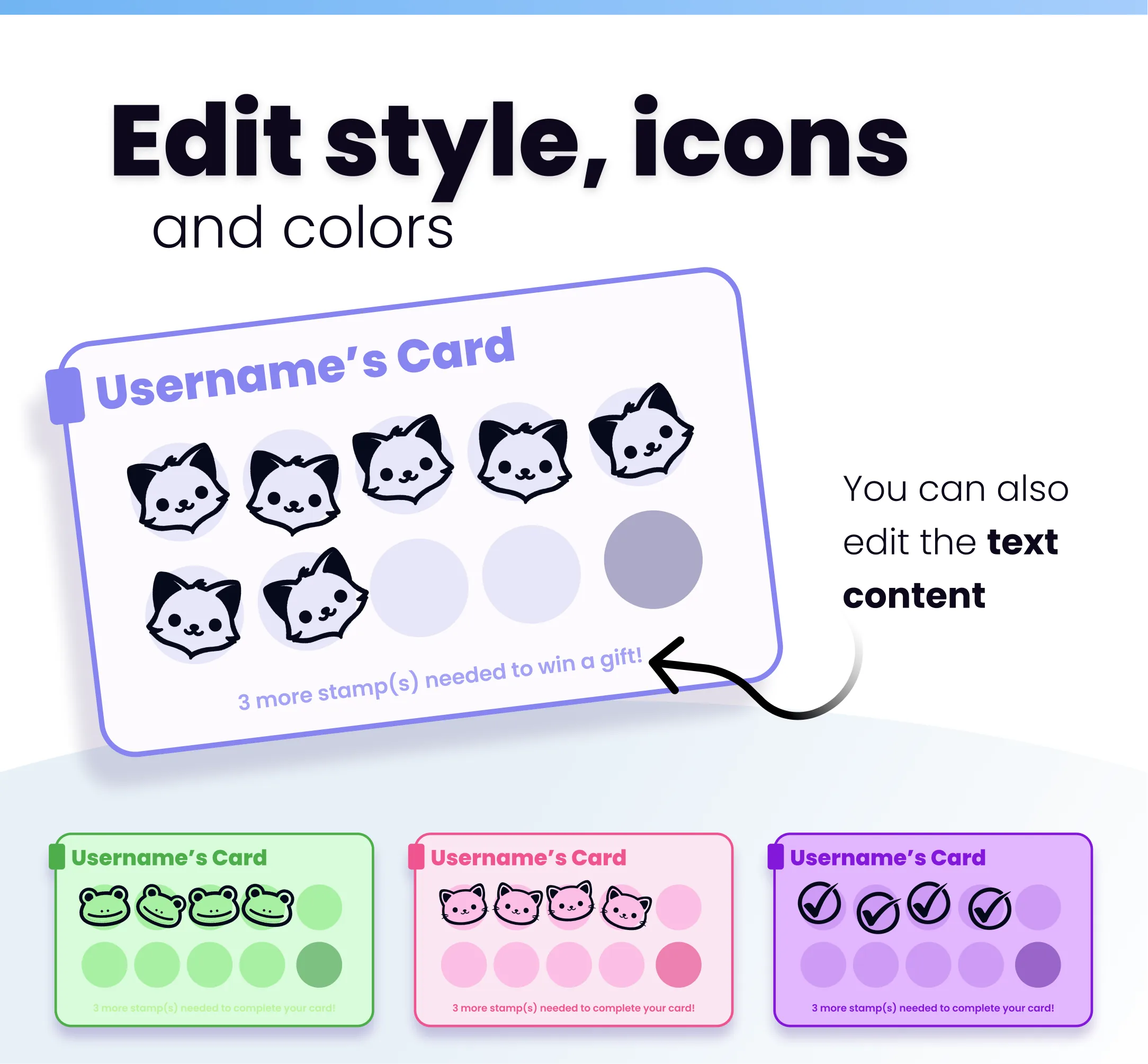 Widget Reward Card