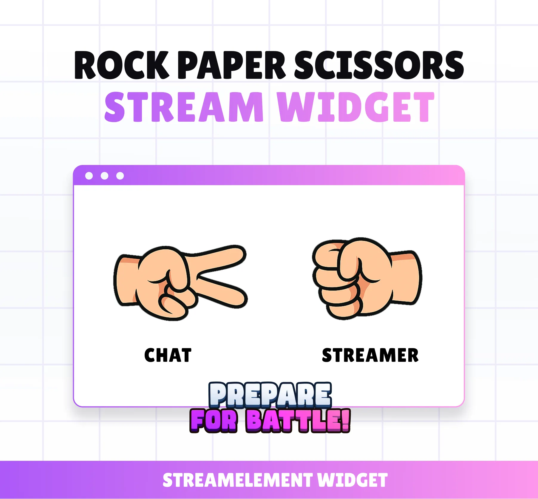 Widget Rock Paper Scissors