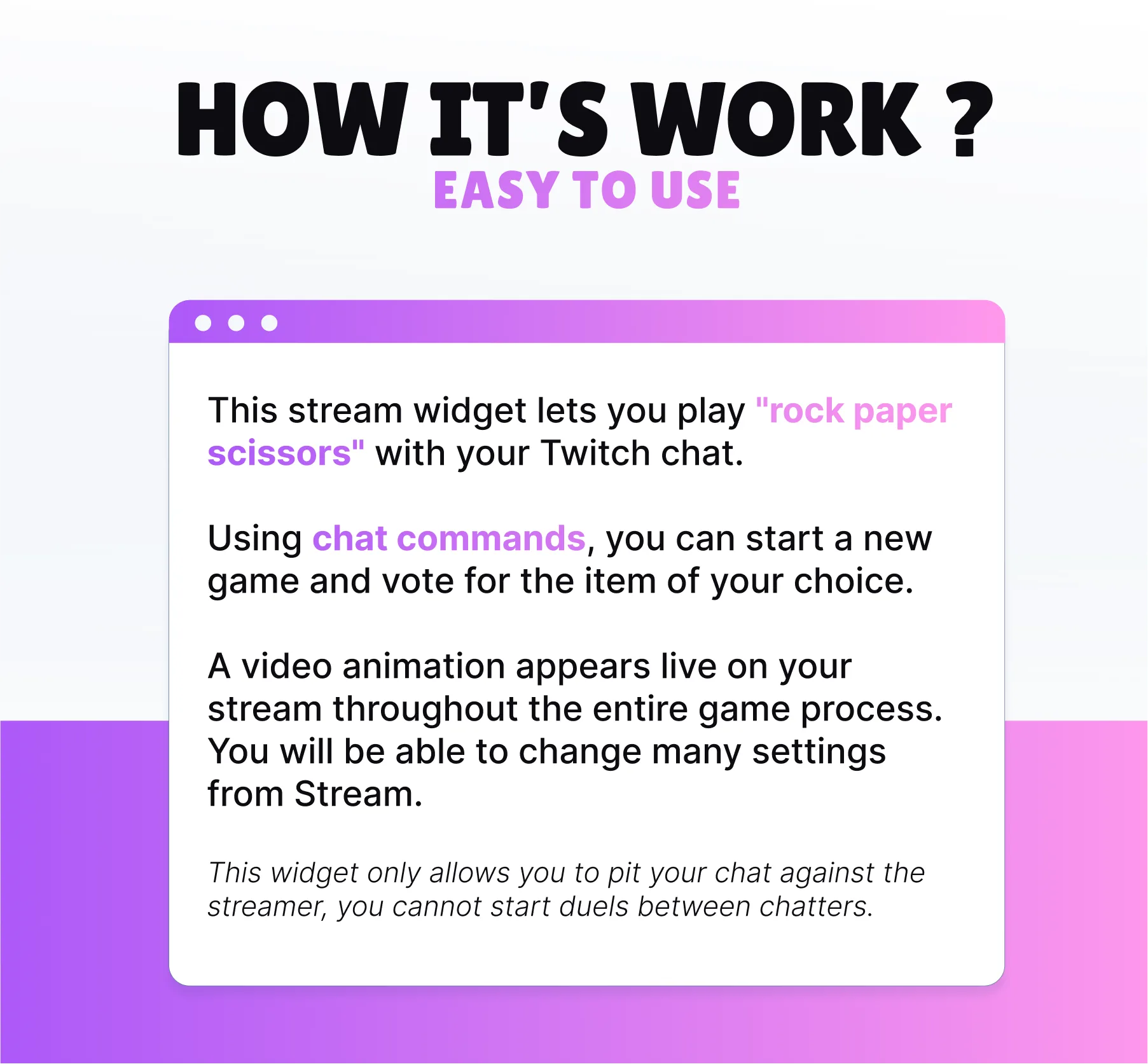 Widget Rock Paper Scissors
