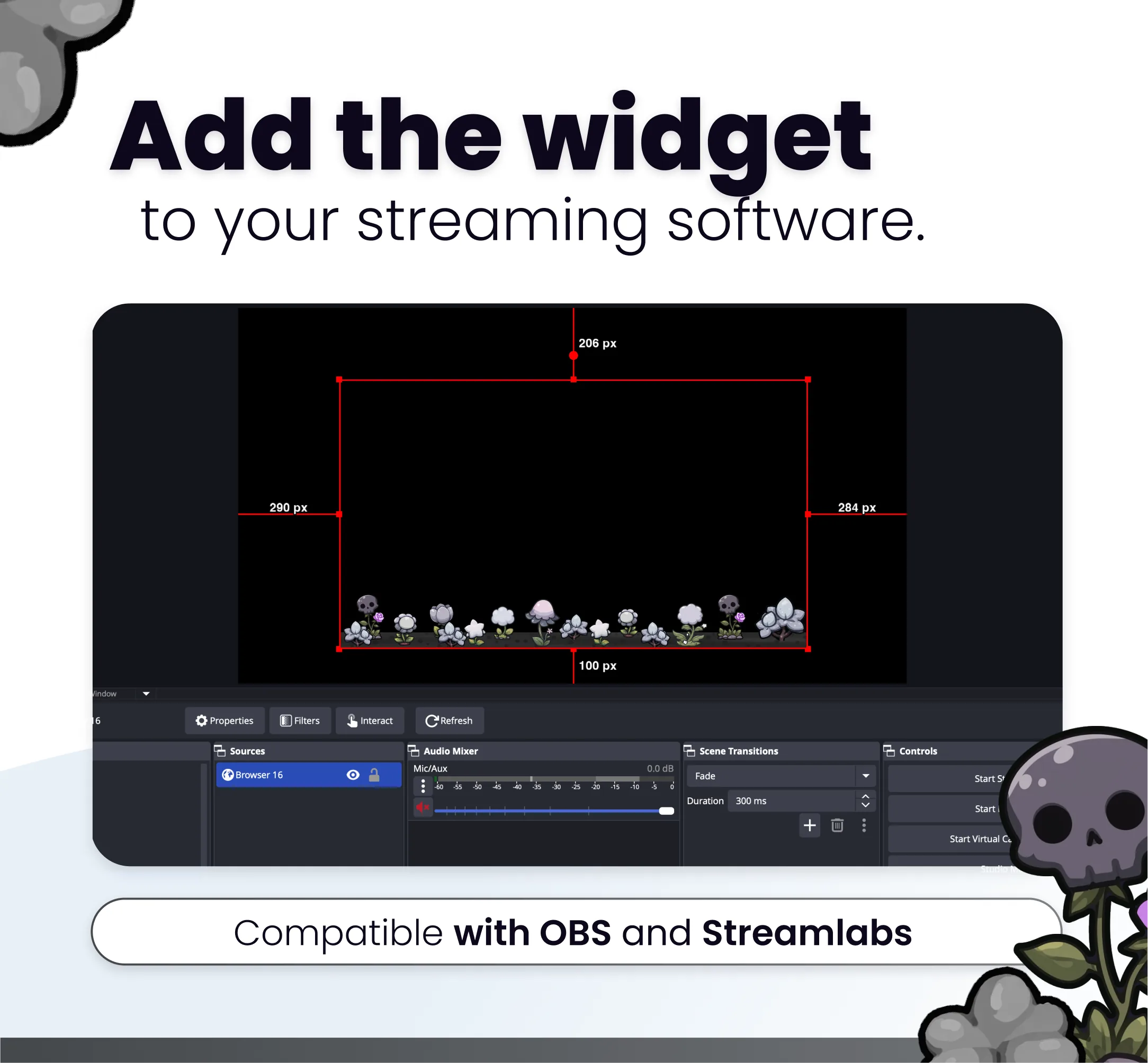 Widget Stream Garden Goth