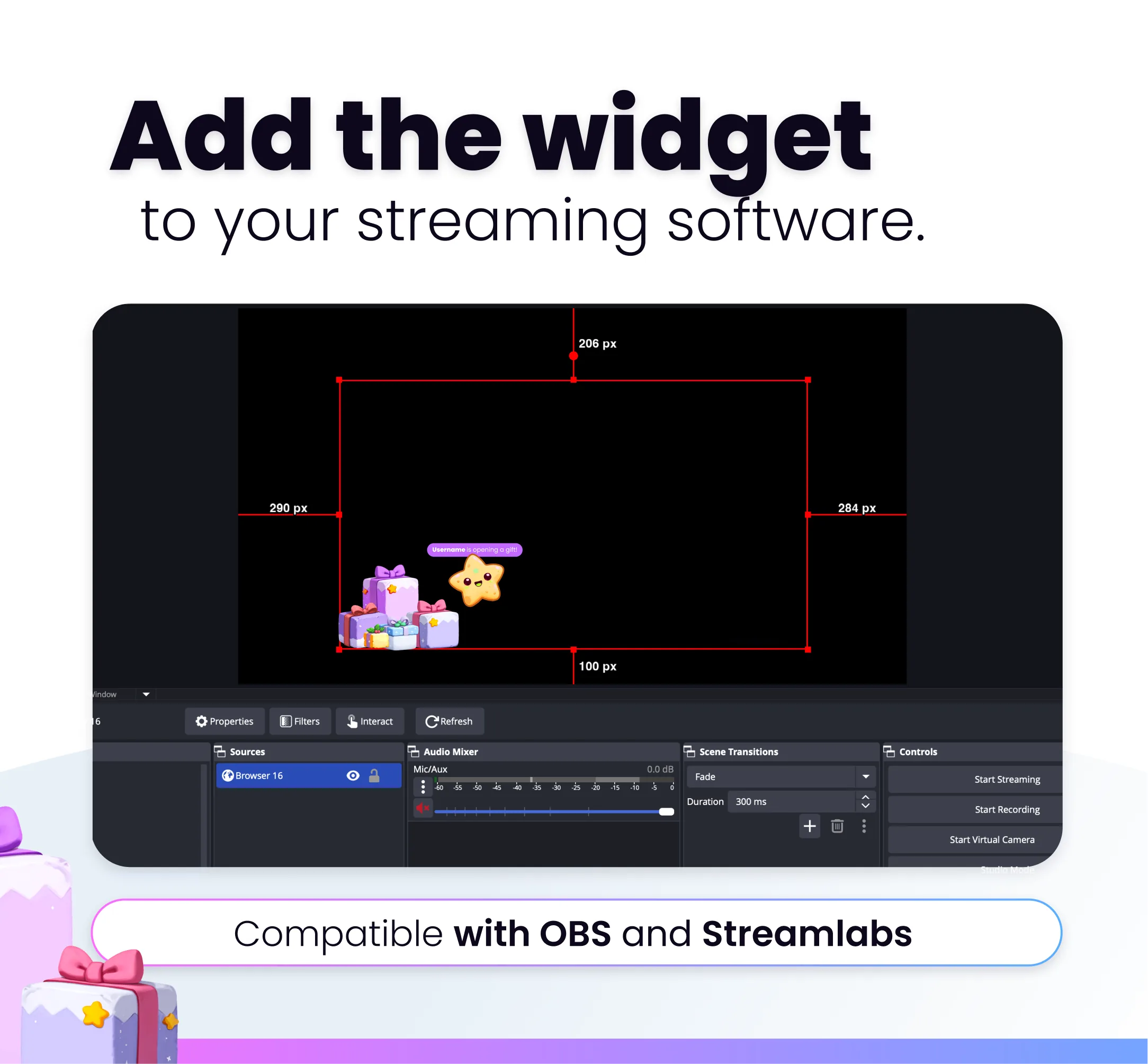 Widget Stream Gifts