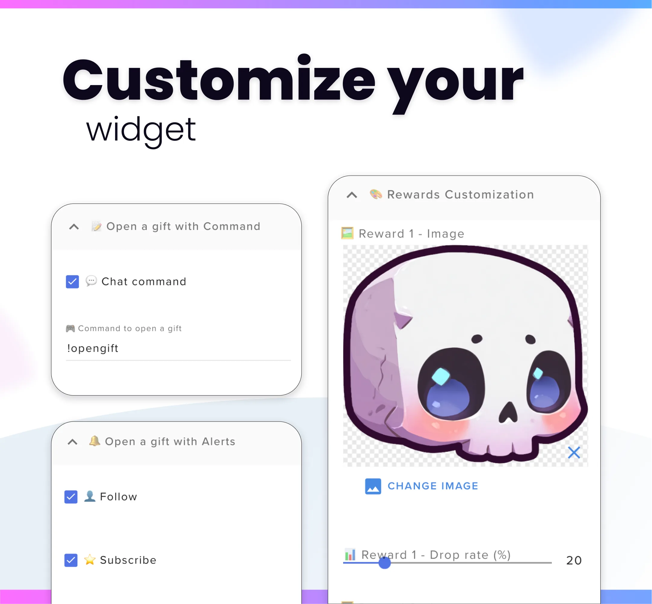 Widget Stream Gifts