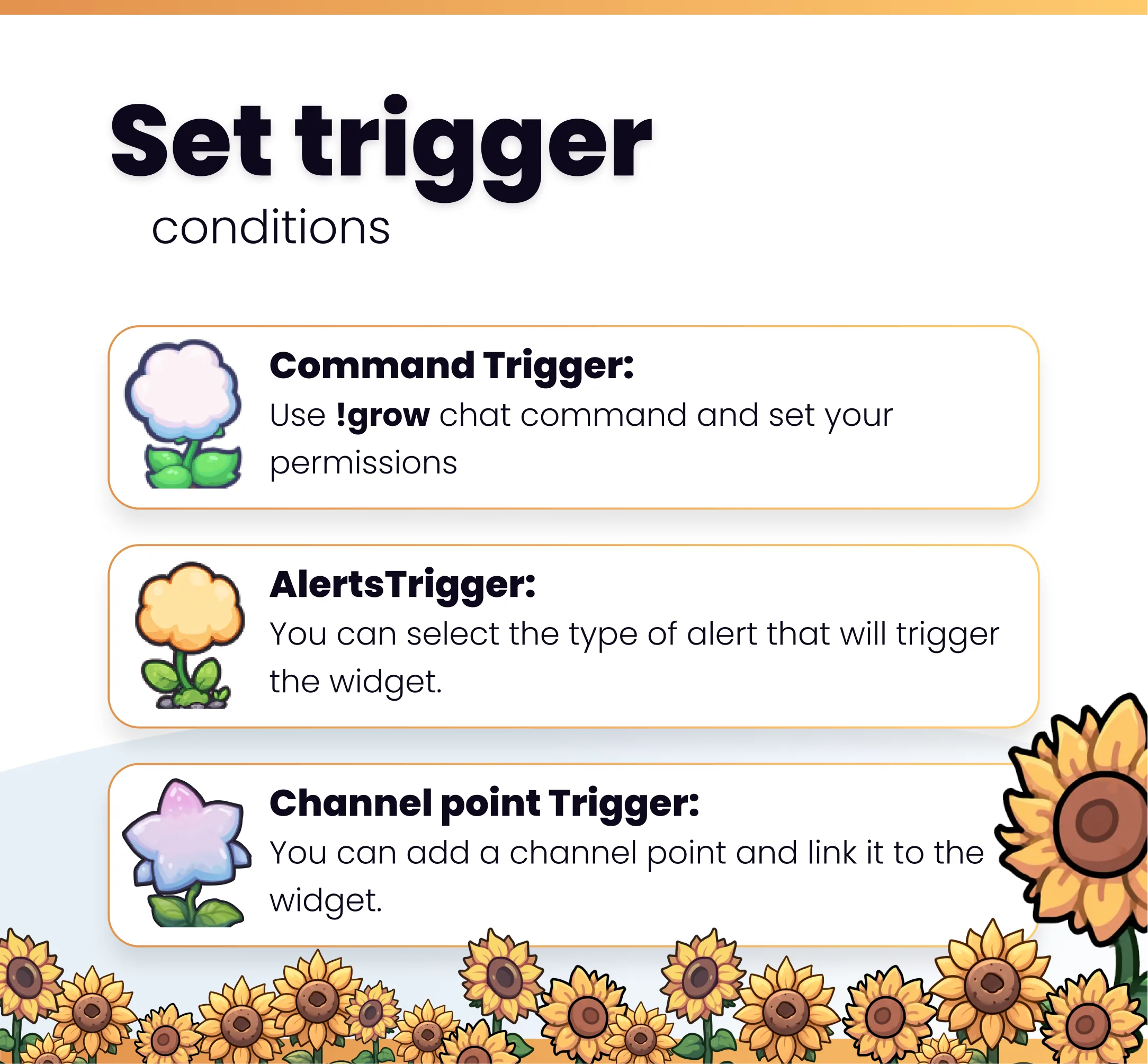 Widget Sunflowers Garden