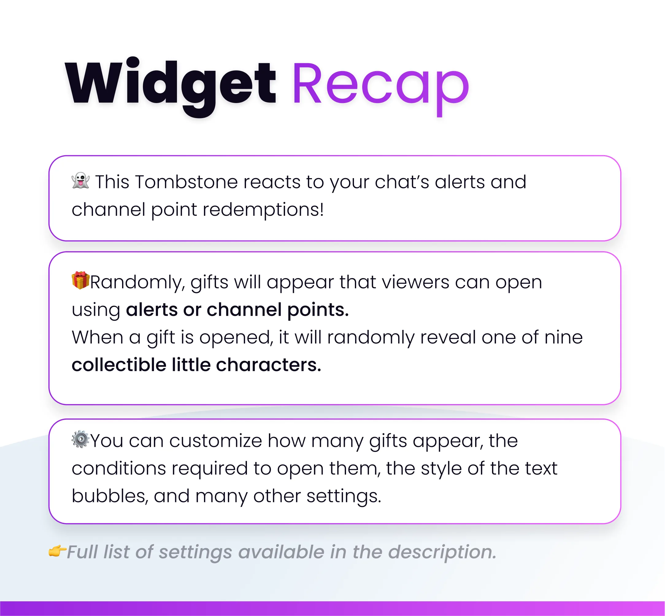 Widget Tombstone