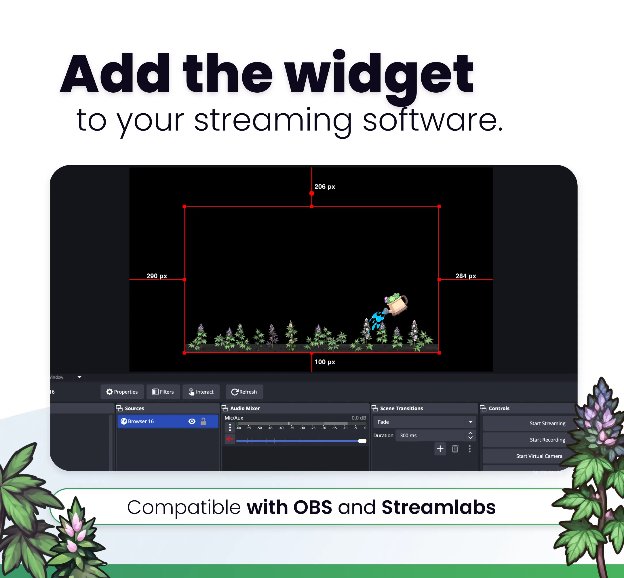 Widget Stream Garden Goth