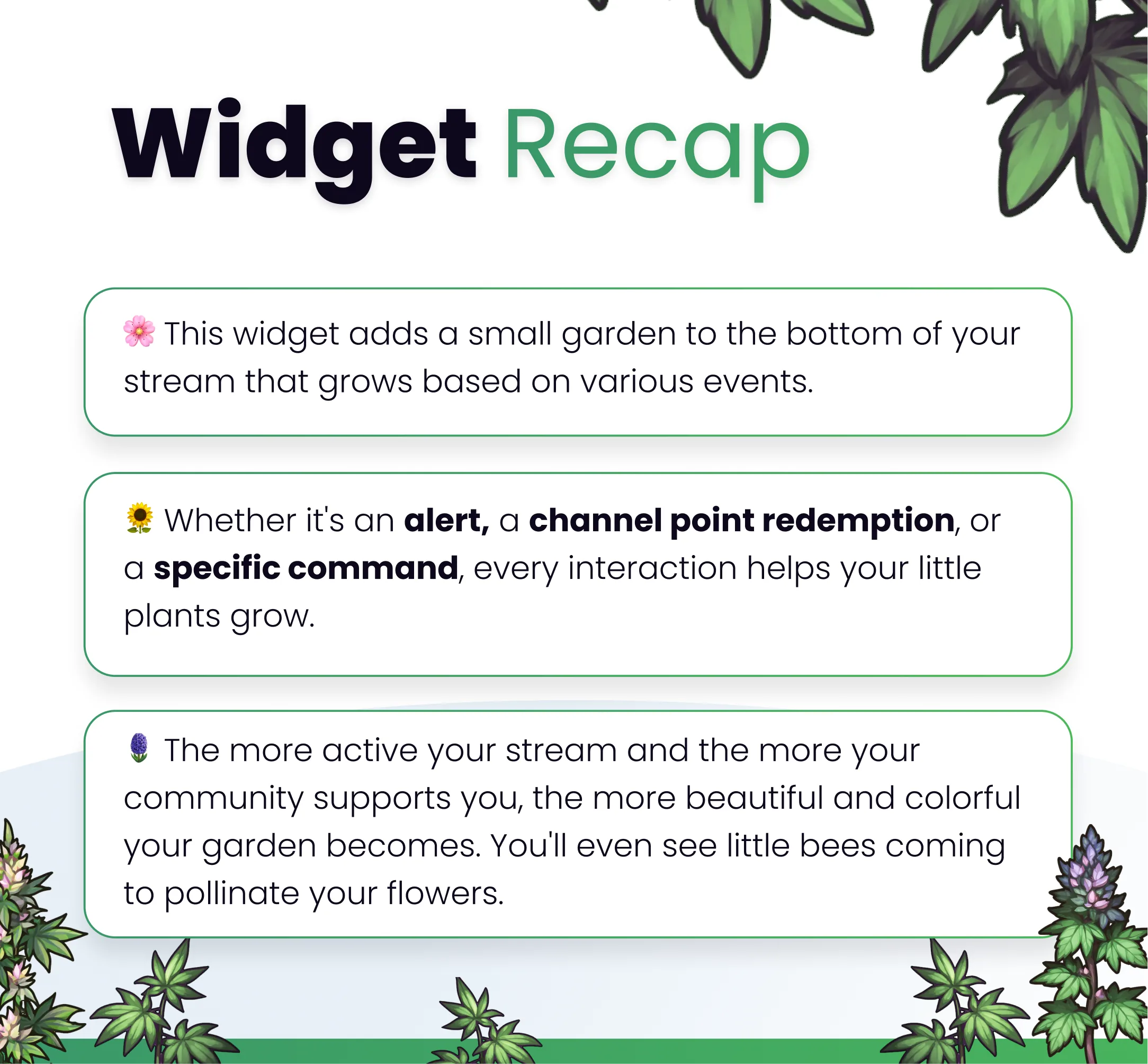 Widget Stream Garden Goth