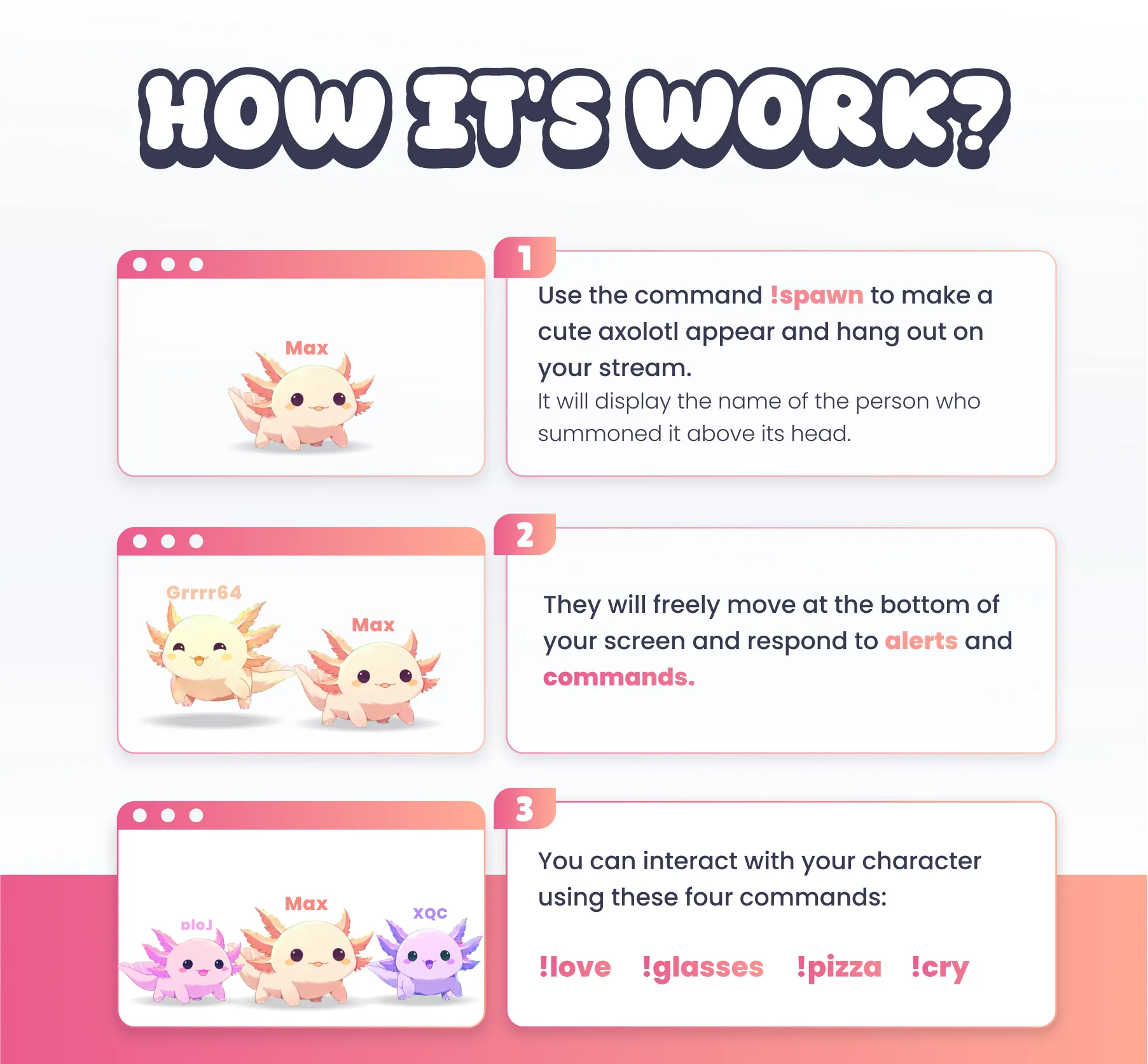 Axolotl Community Widget