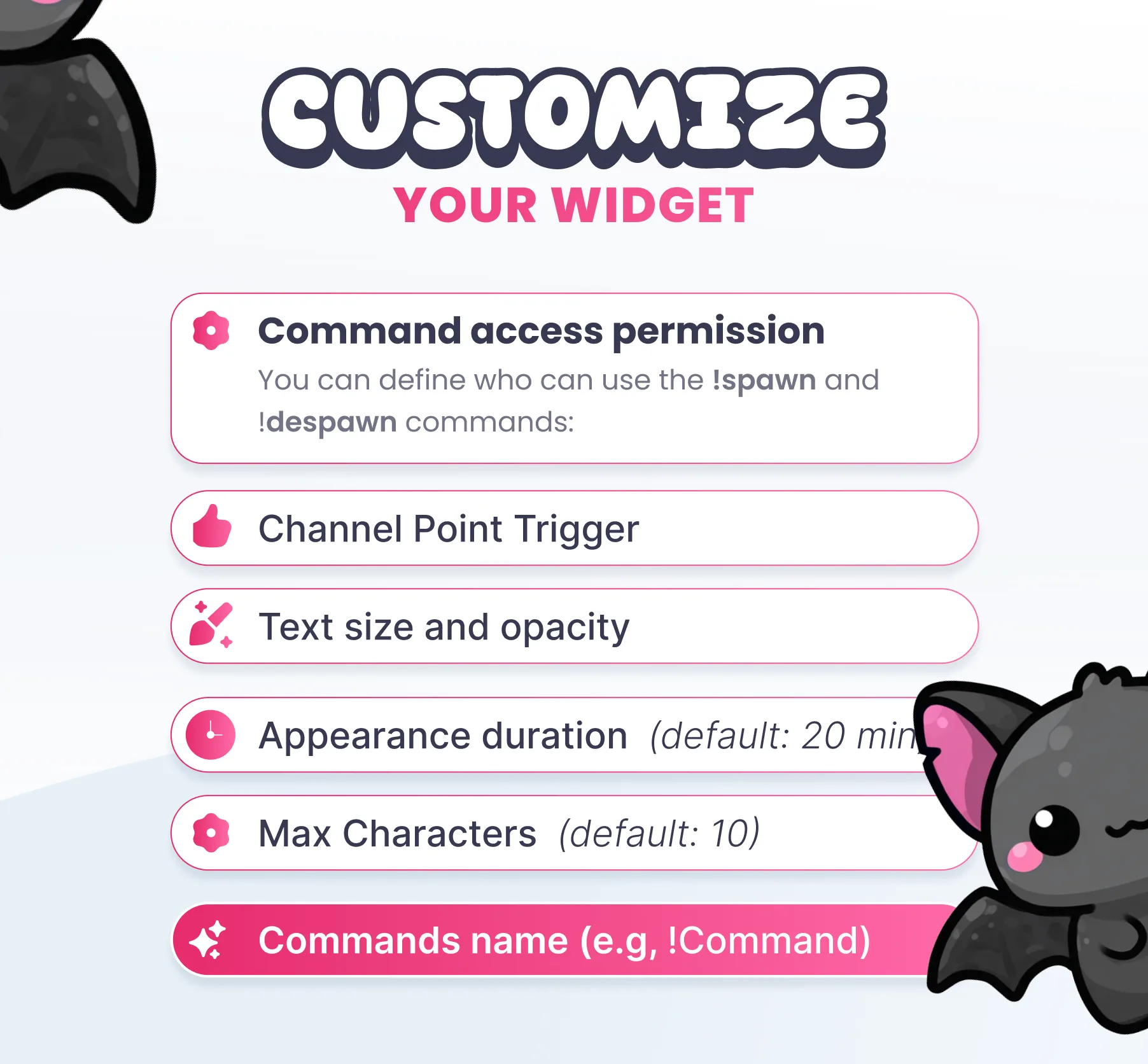 Bats Community Widget