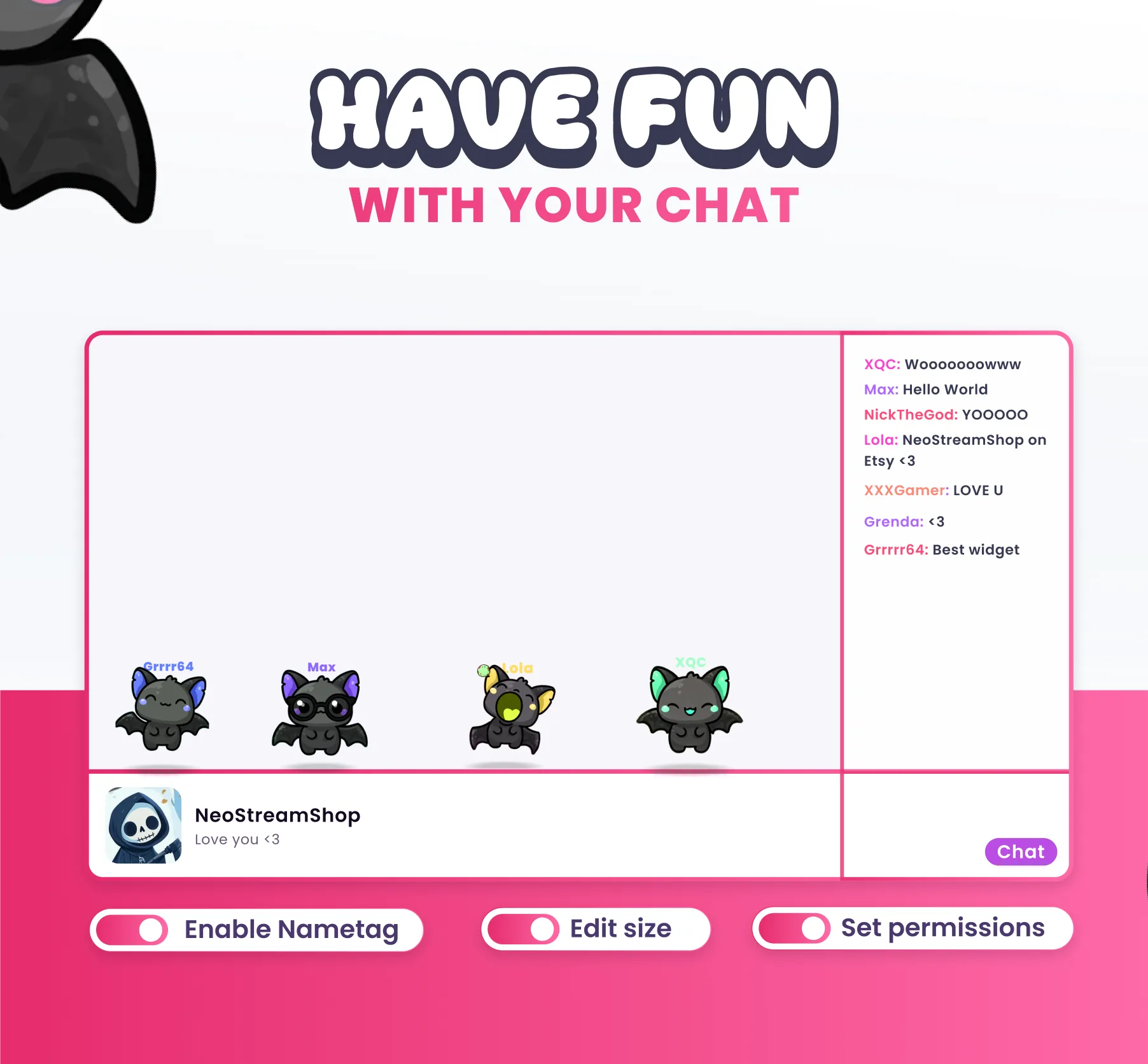 Bats Community Widget