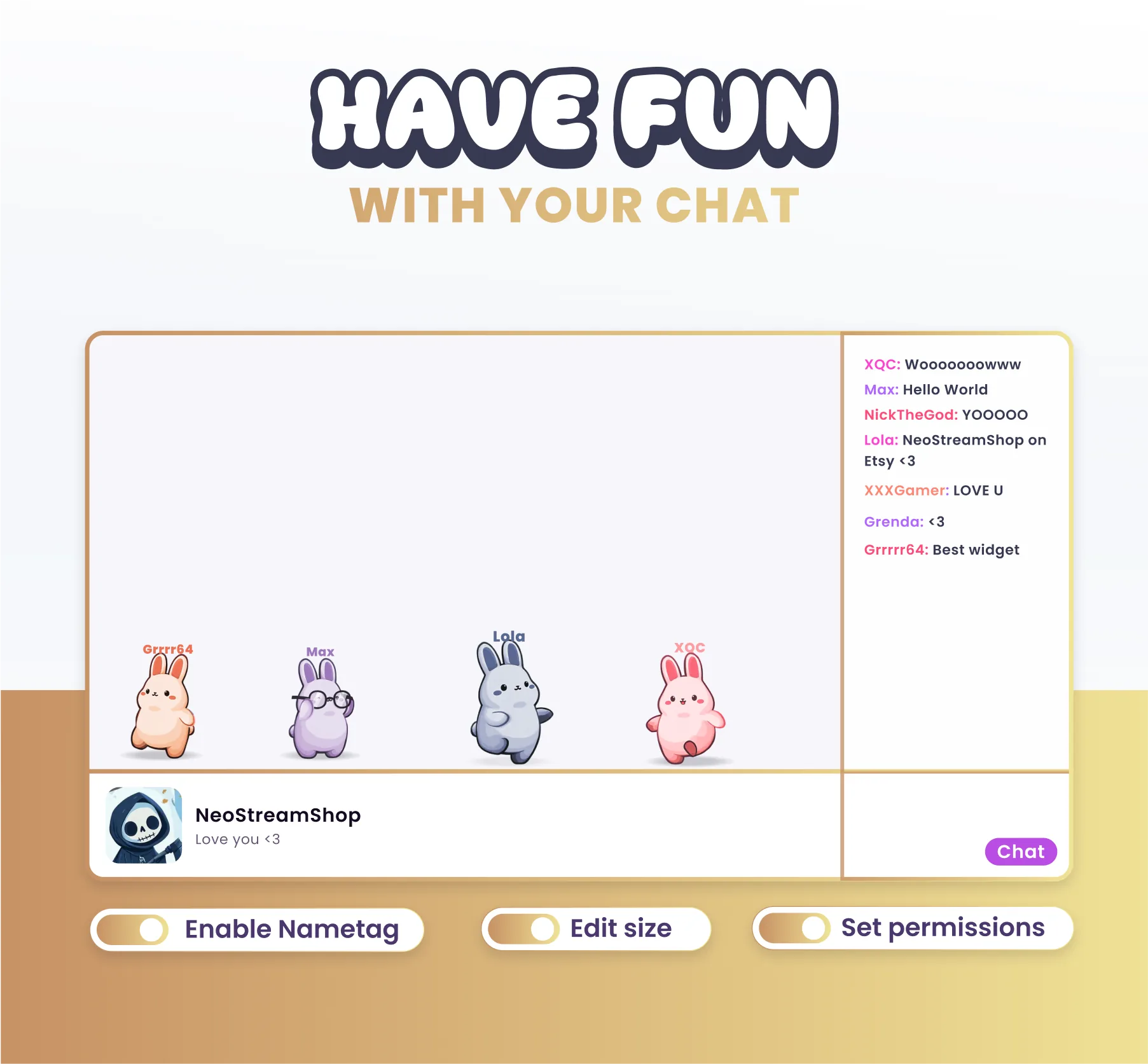 Bunnies Community Widget