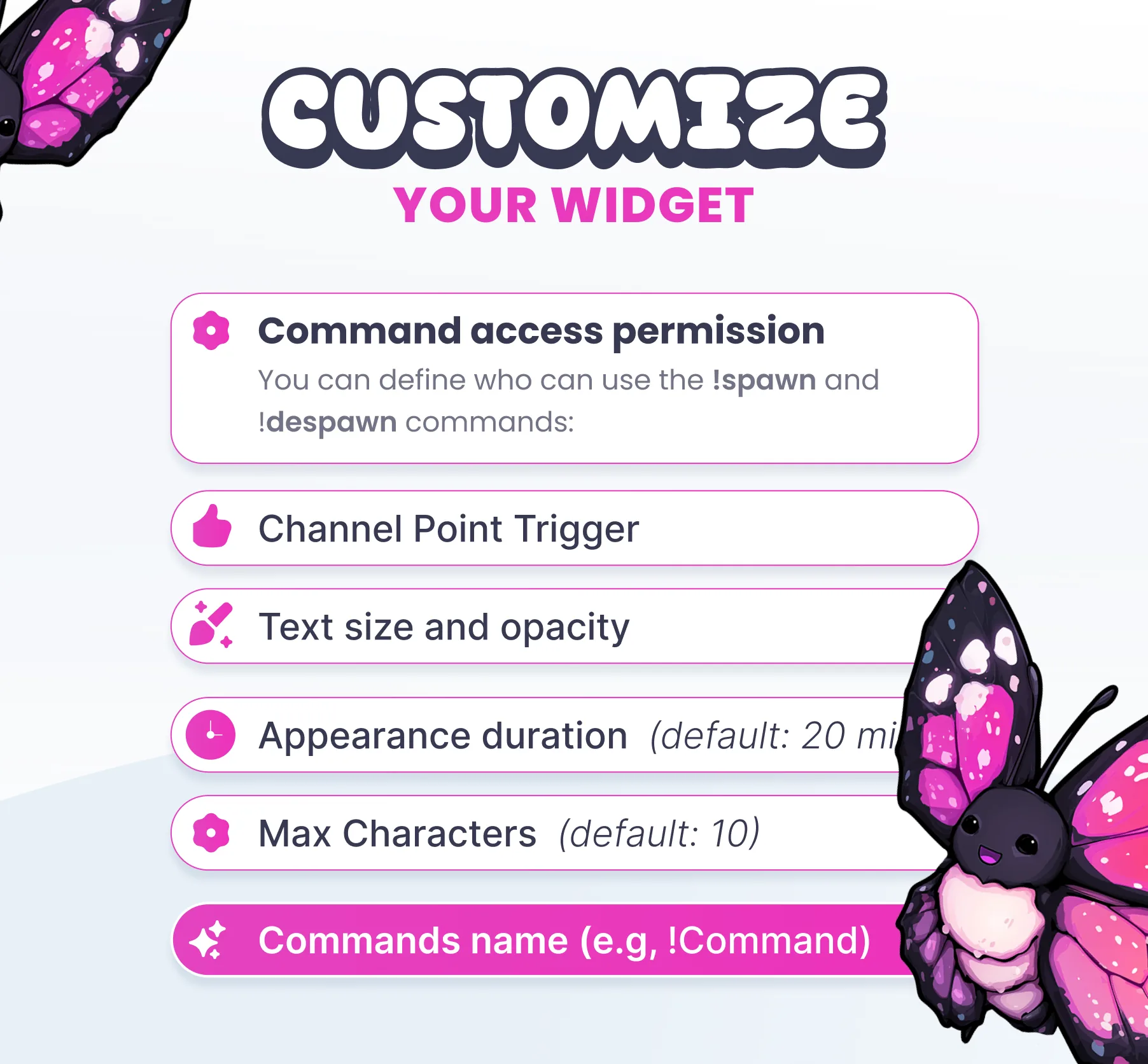 Butterfly Community Widget