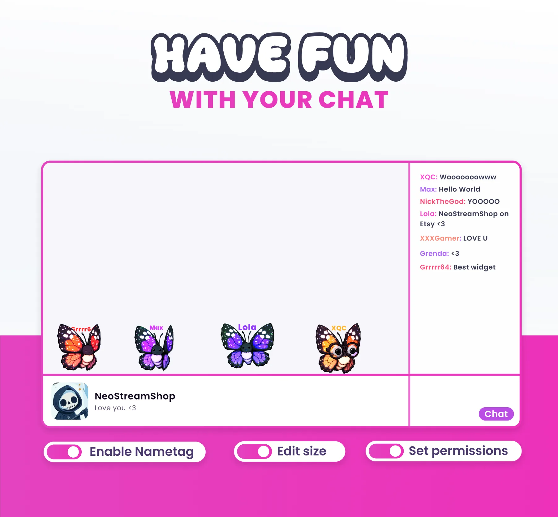 Butterfly Community Widget