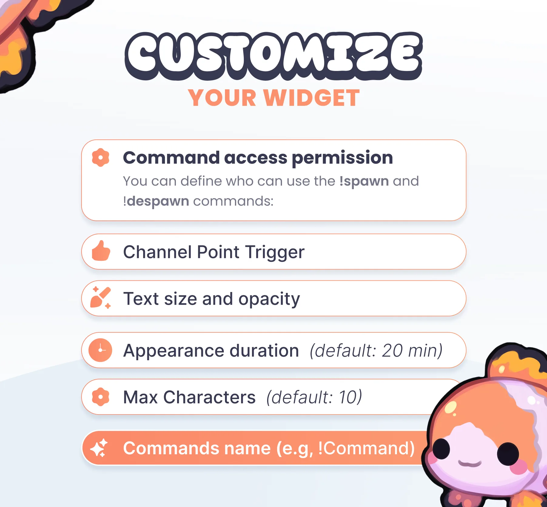 Clownfish Community Widget