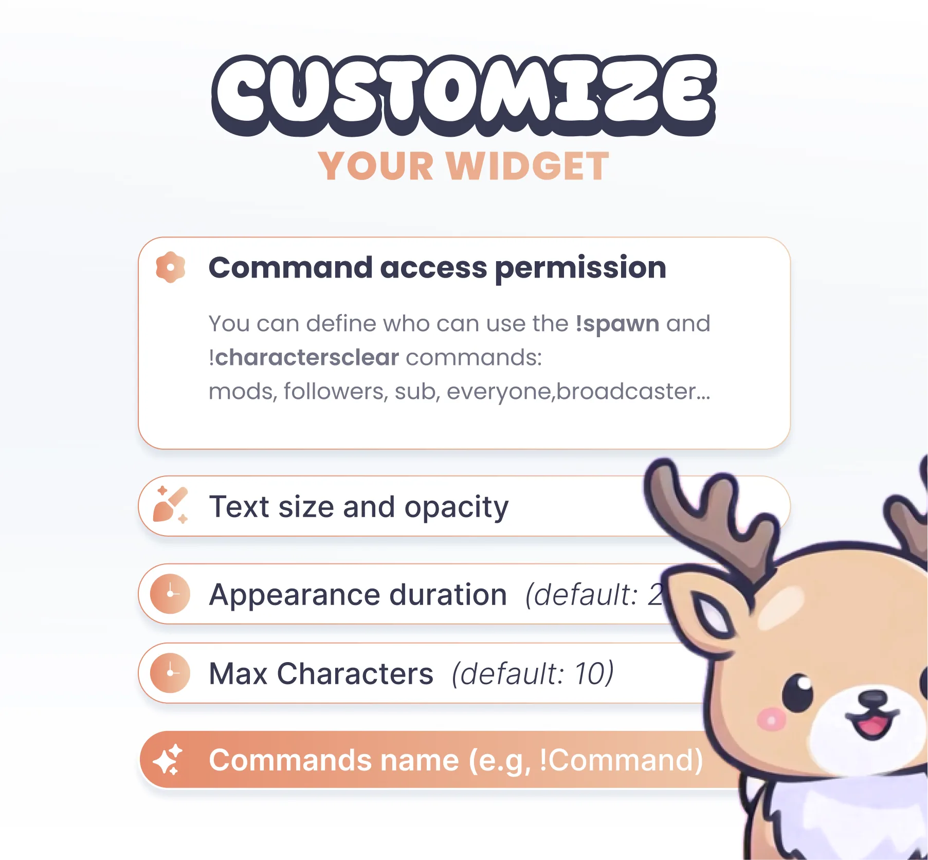 Deer Community Widget