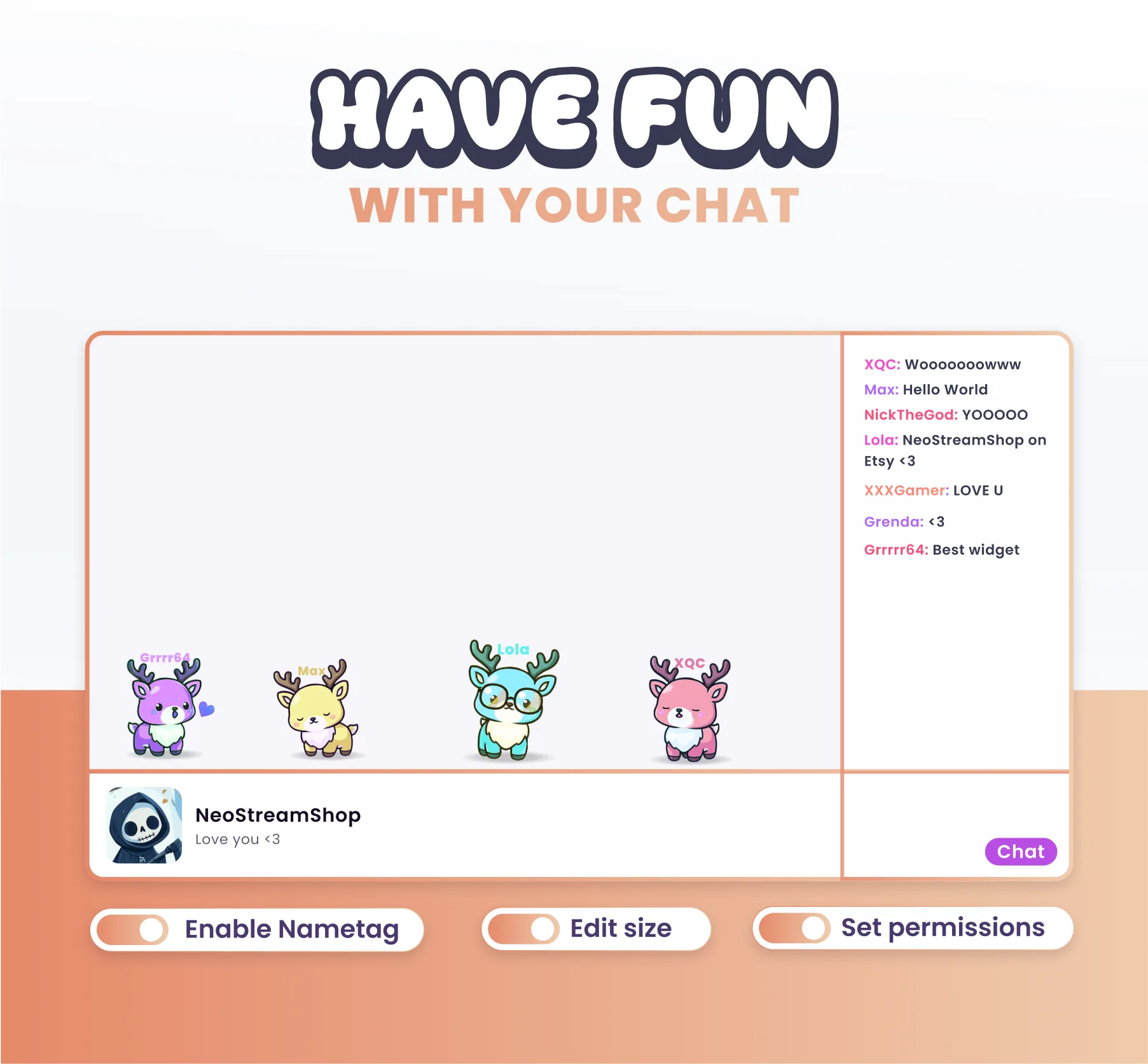 Deer Community Widget