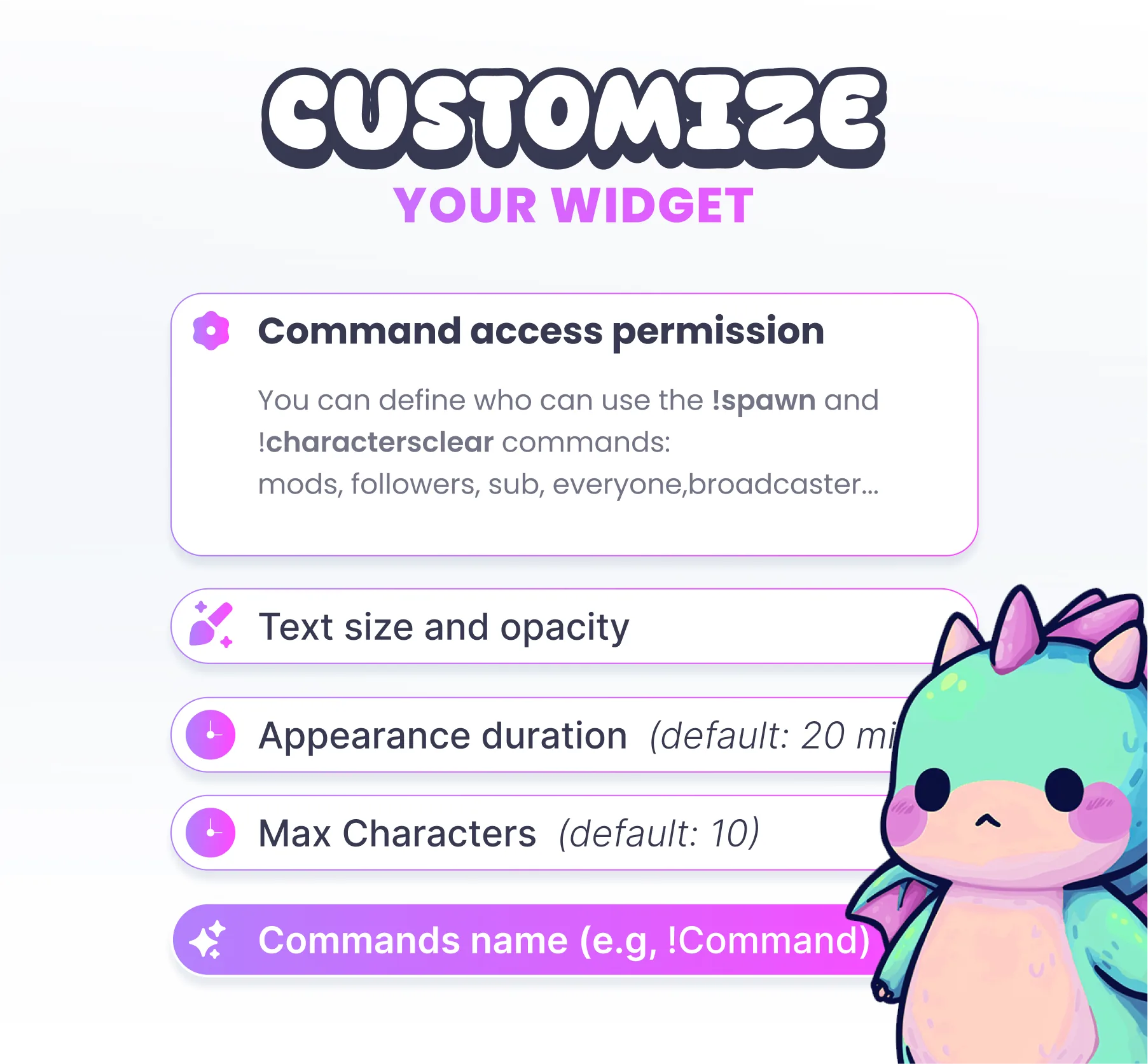 Dragons Community Widget