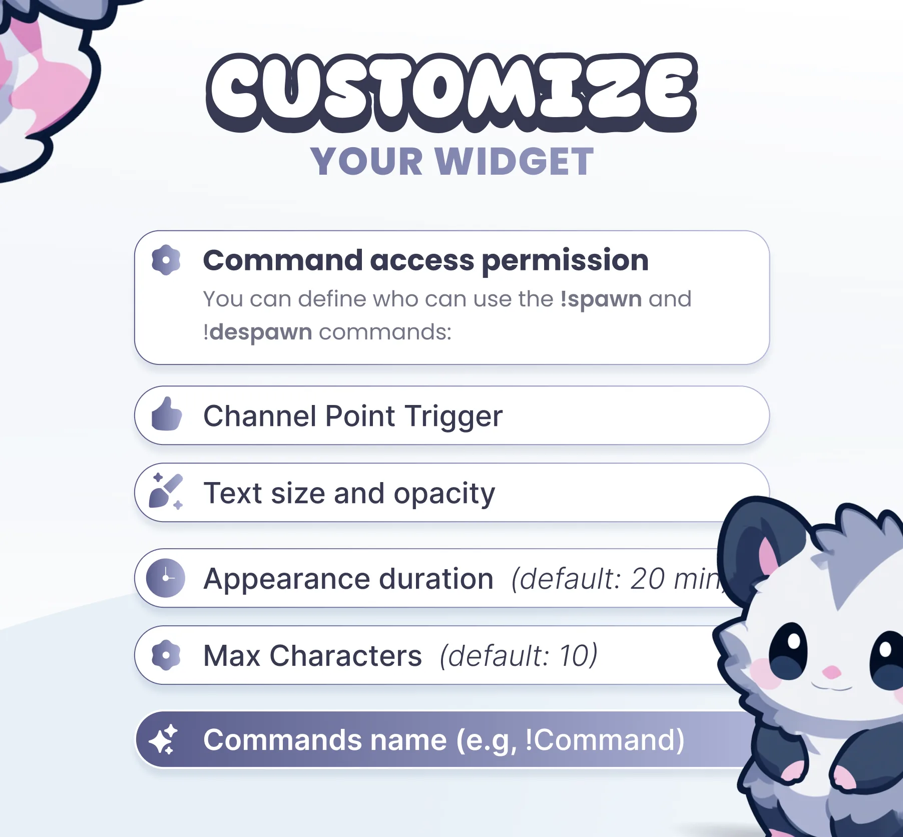 Fluffies Community Widget
