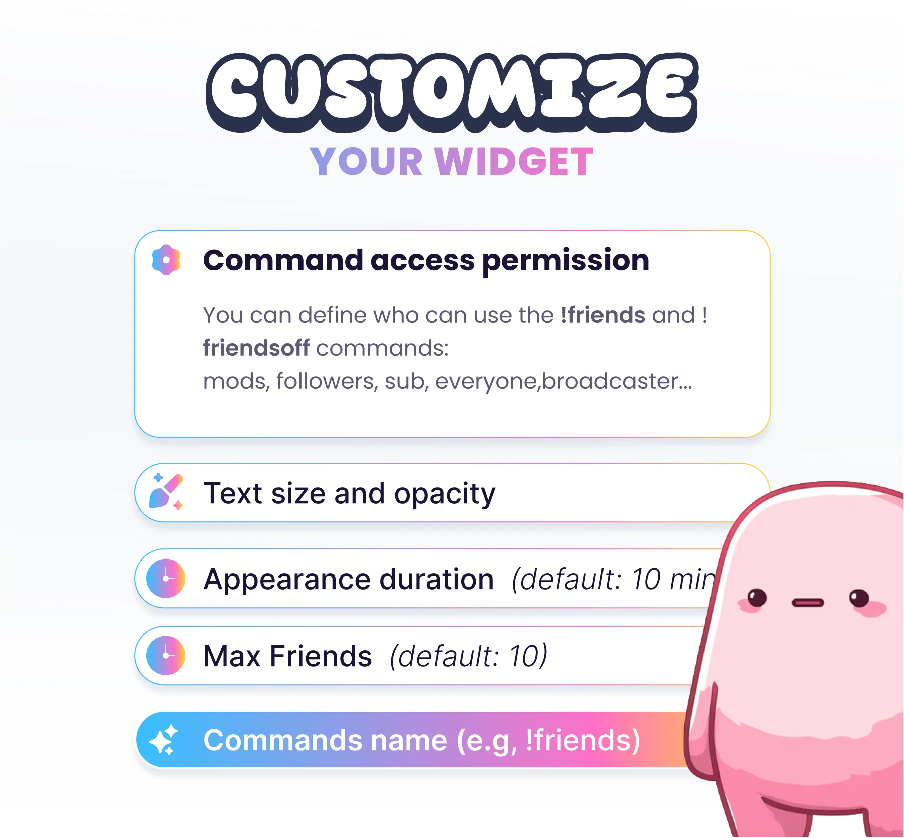 Friends Community Widget
