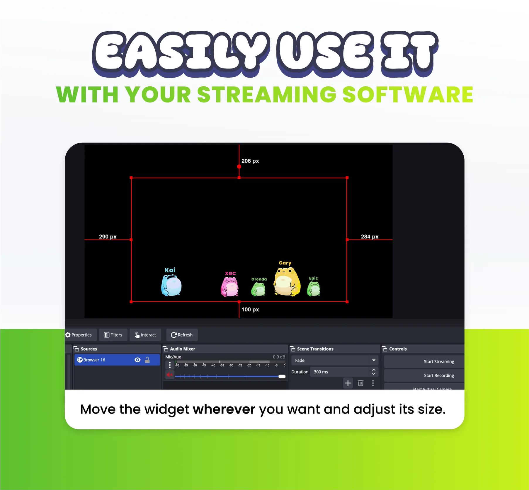 Frogs Community Widget