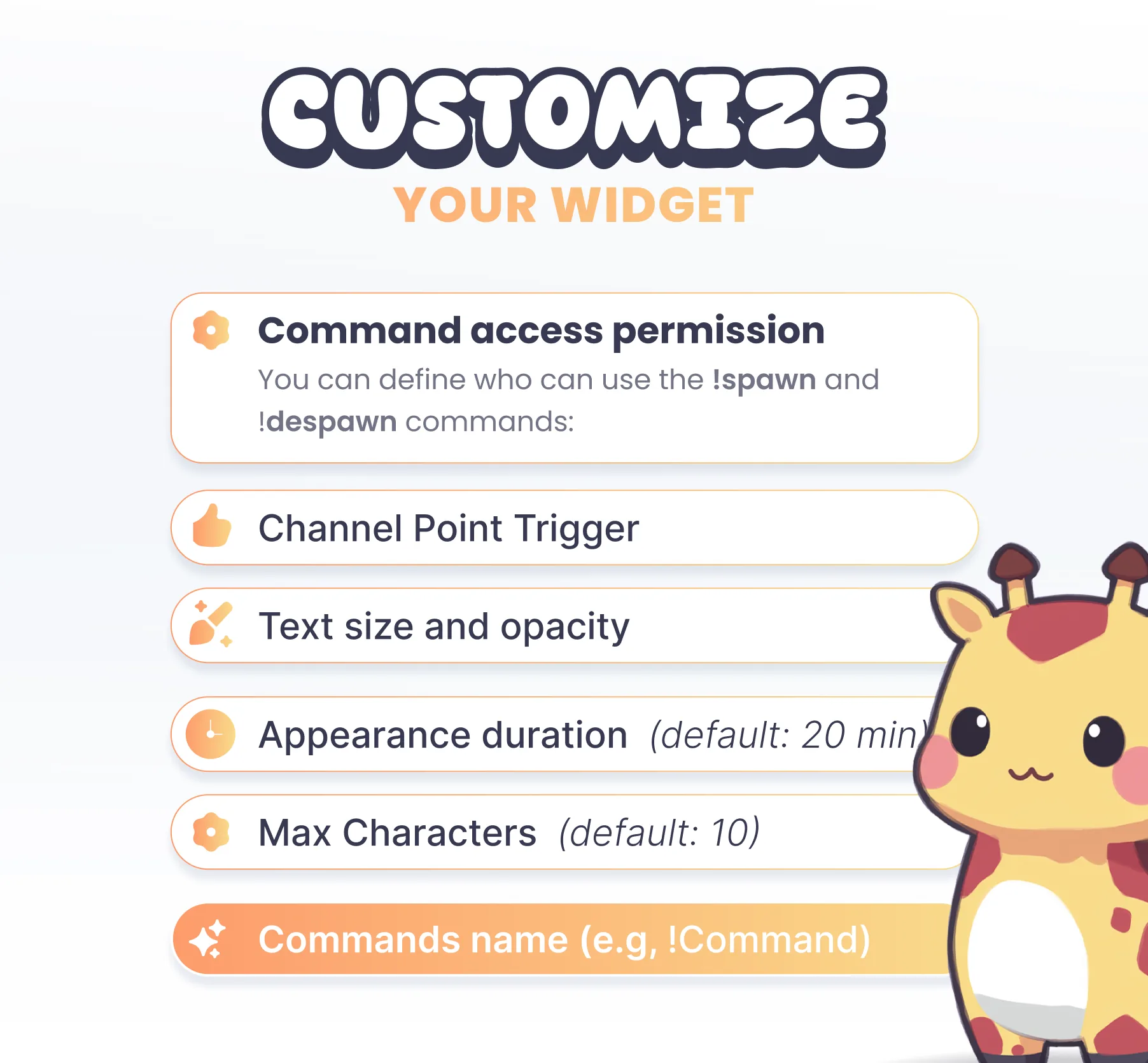 Giraffe Community Widget