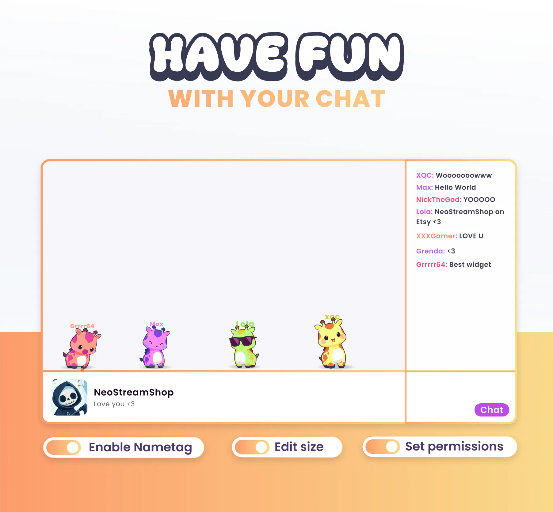 Giraffe Community Widget