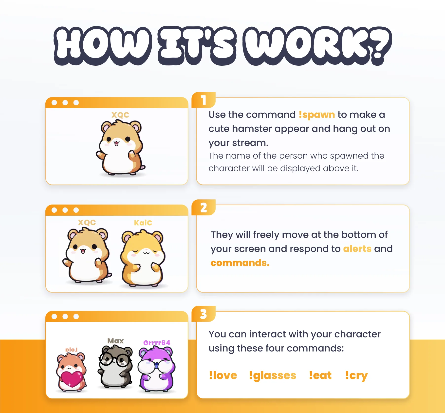 Hamsters Community Widget
