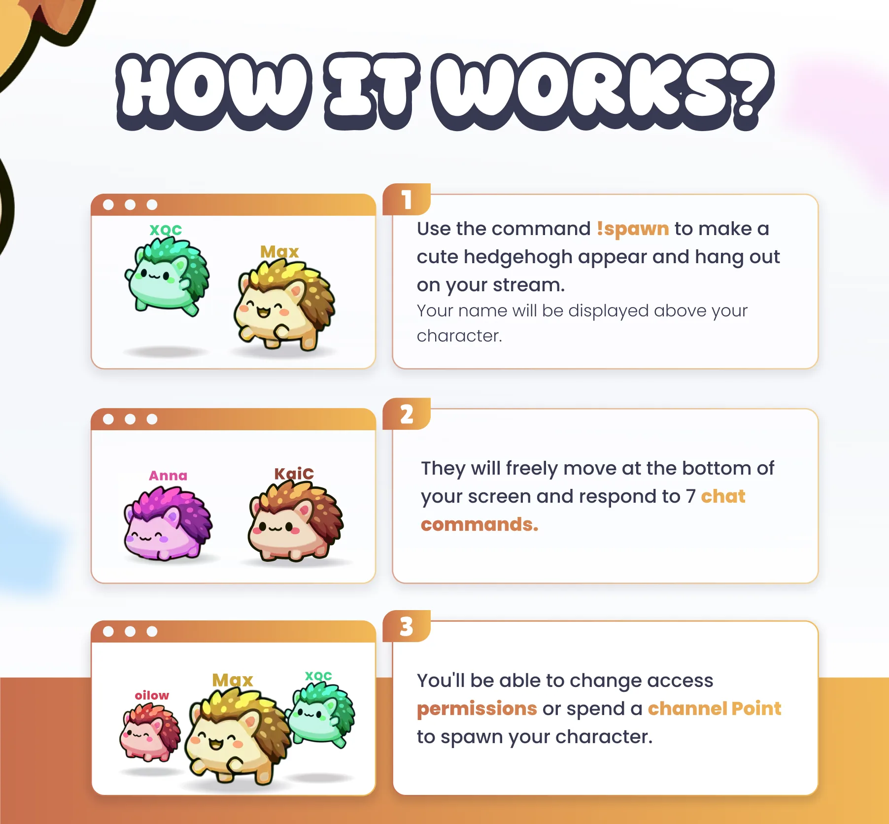 Hedgehogs Community Widget
