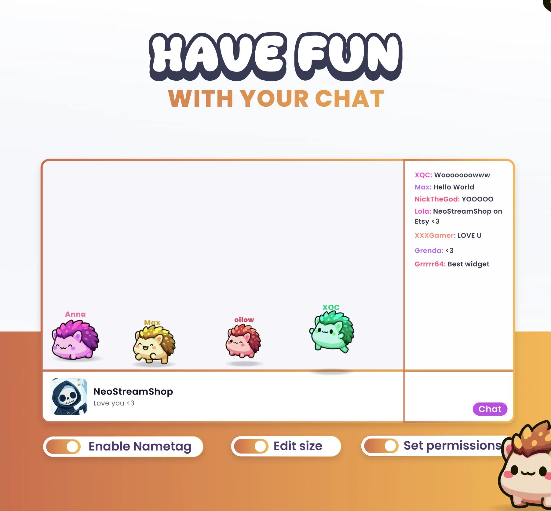 Hedgehogs Community Widget