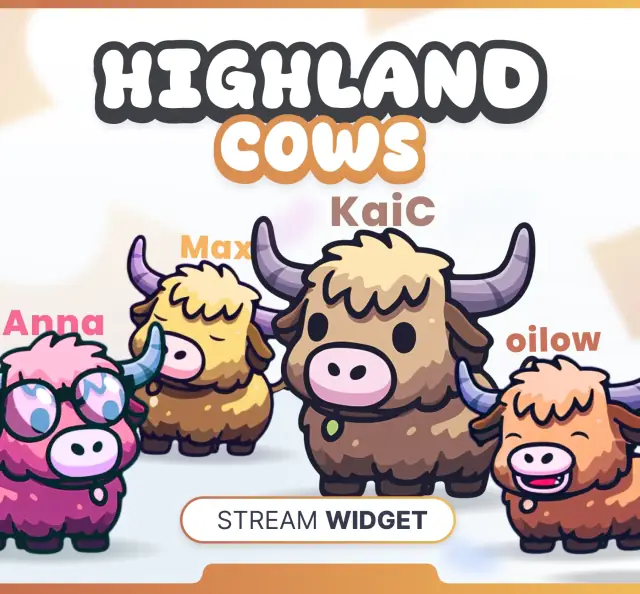 Highland Cows Community Widget