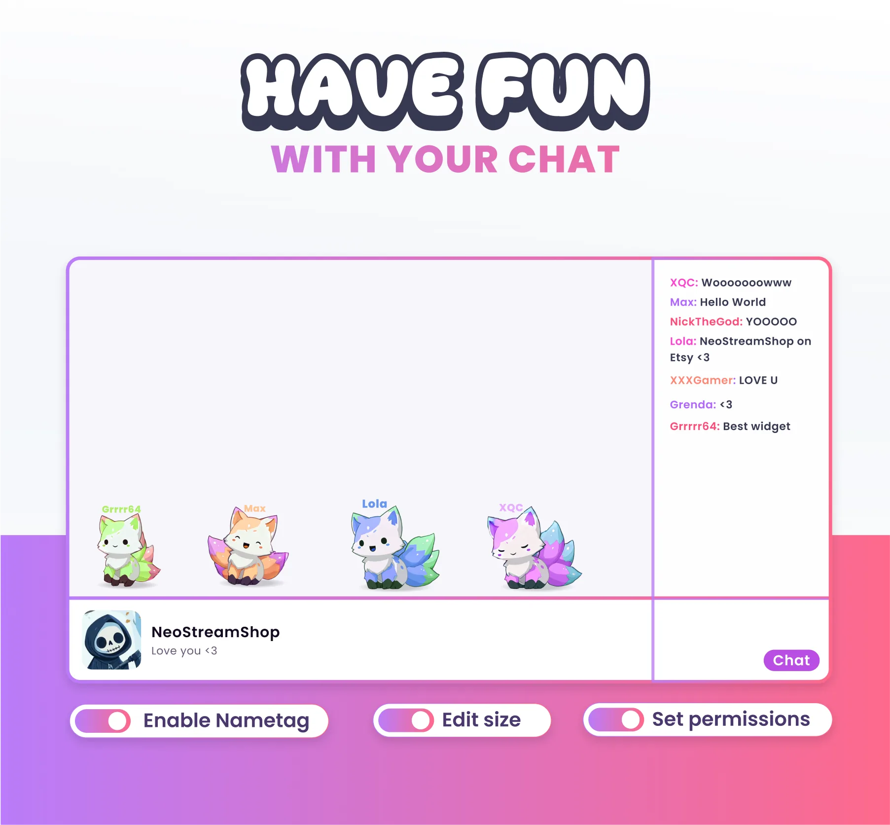 Kitsunes Community Widget