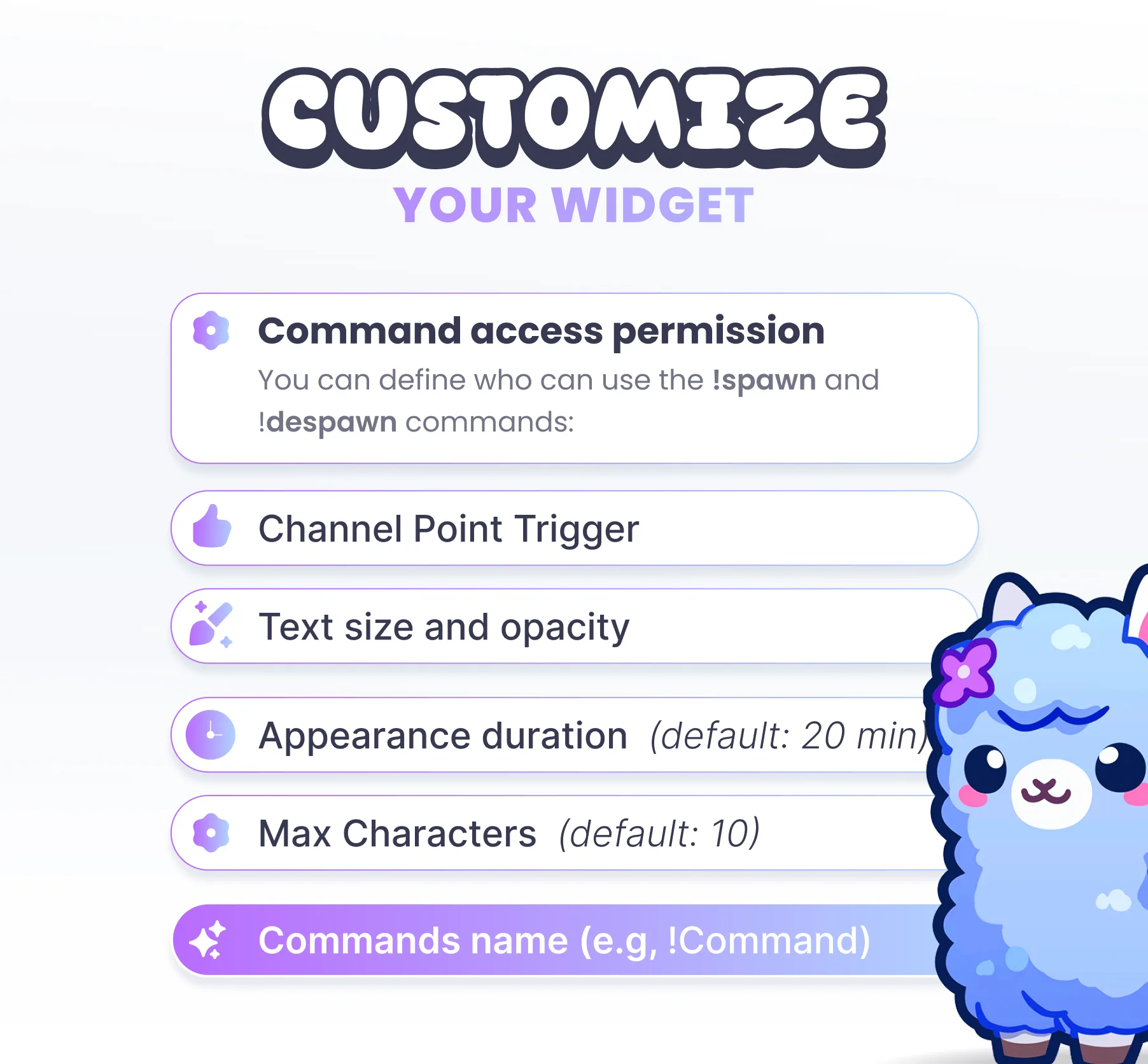 Llama Community Widget