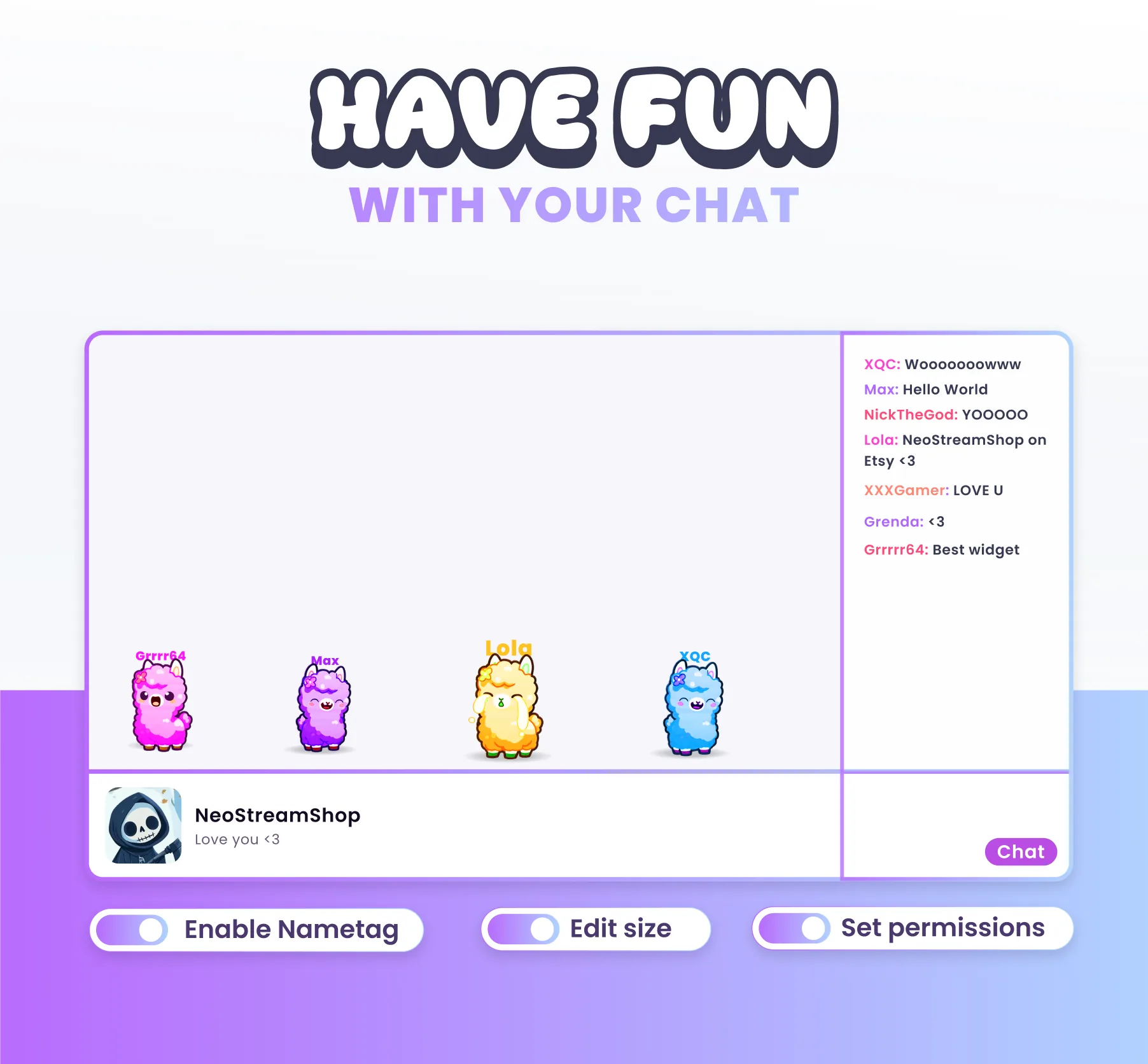 Llama Community Widget