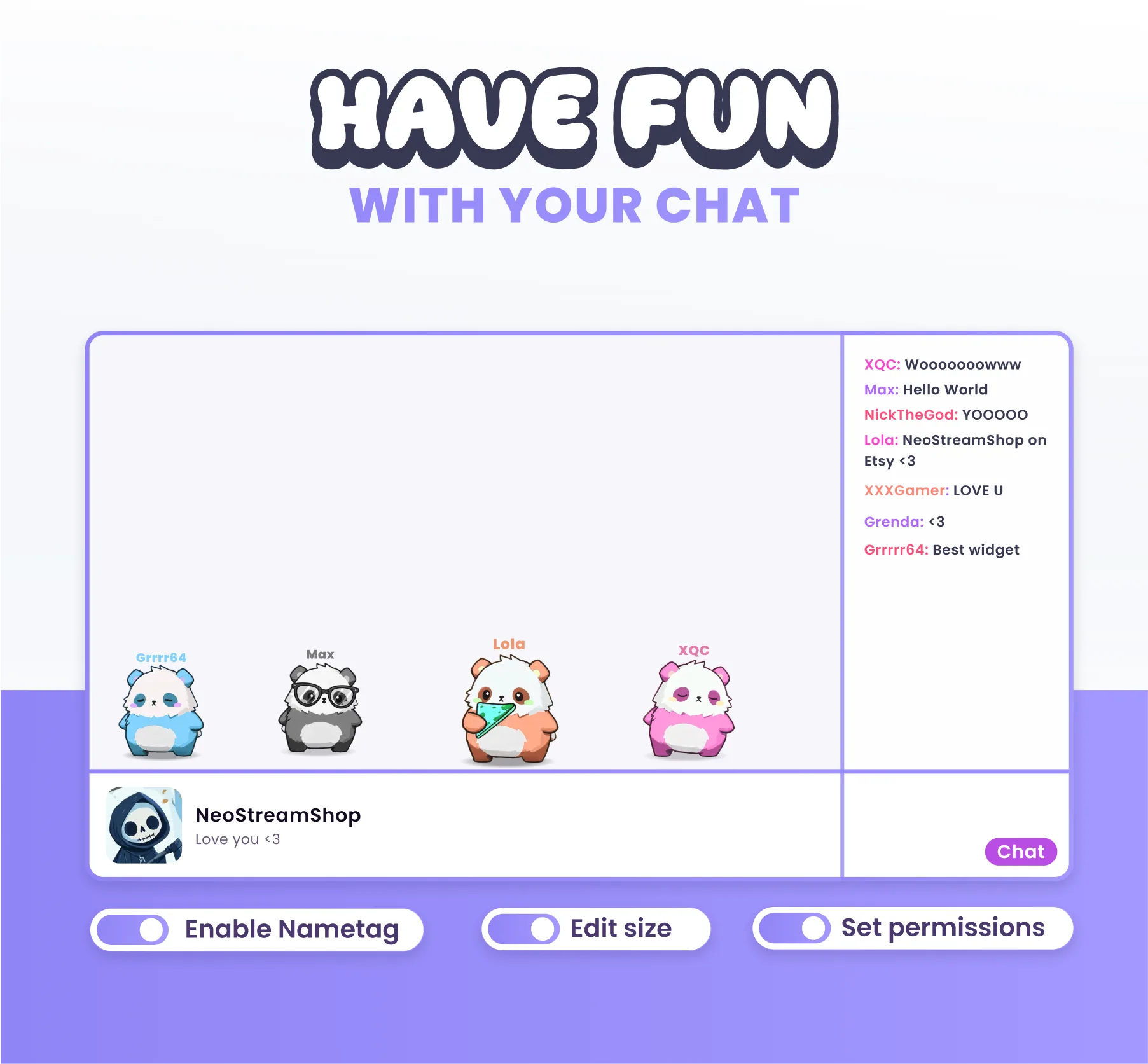 Pandas Community Widget