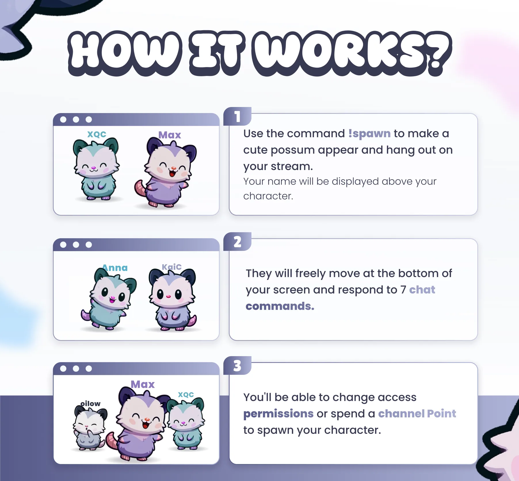 Possums Community Widget
