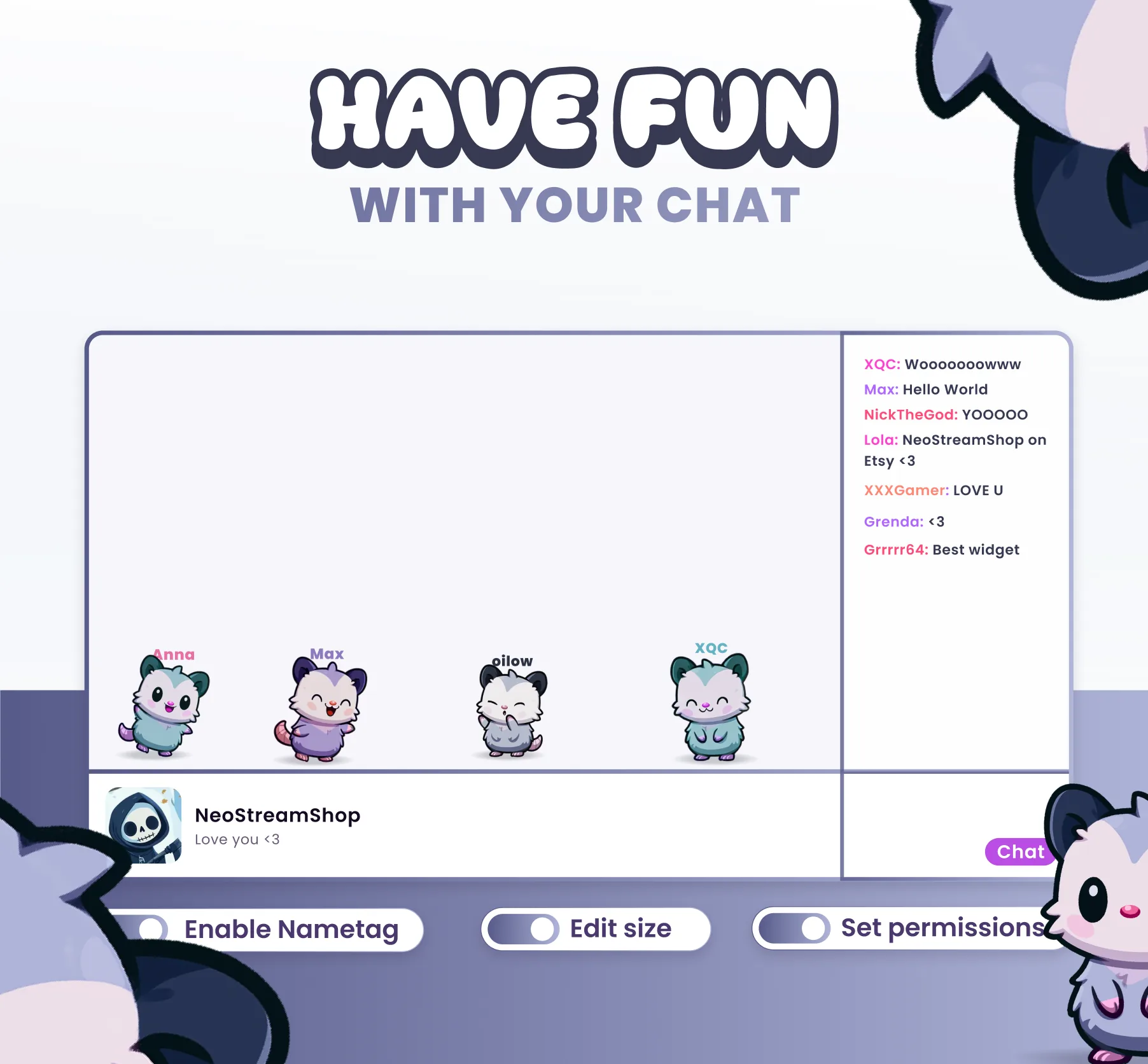 Possums Community Widget