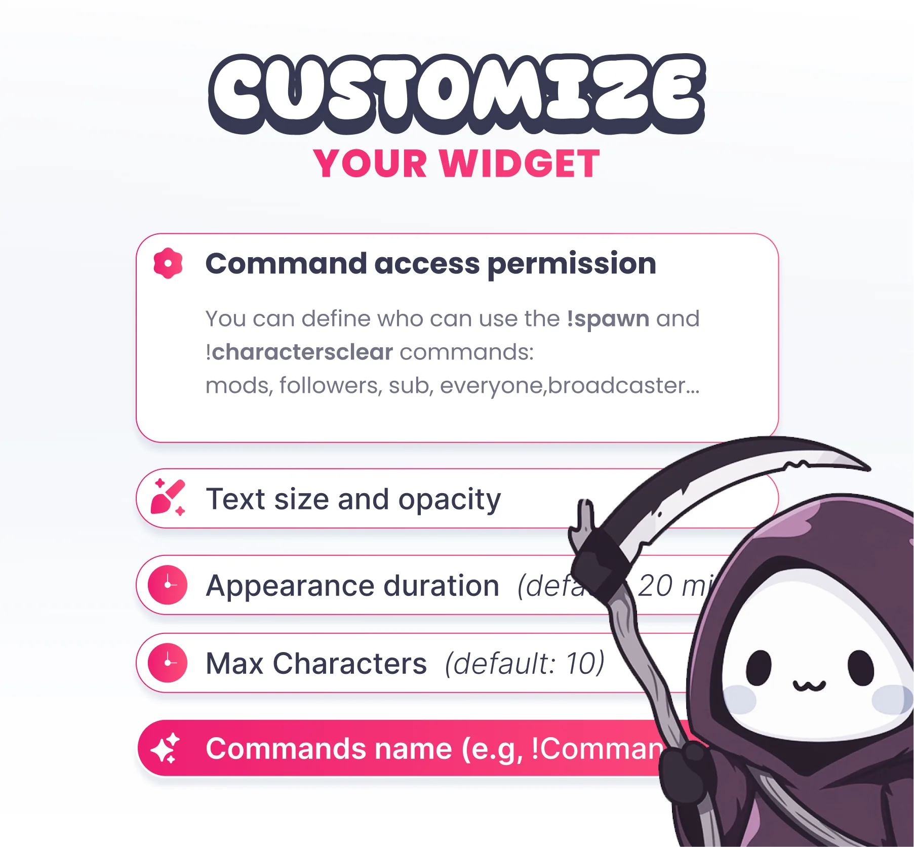 Reapers Community Widget