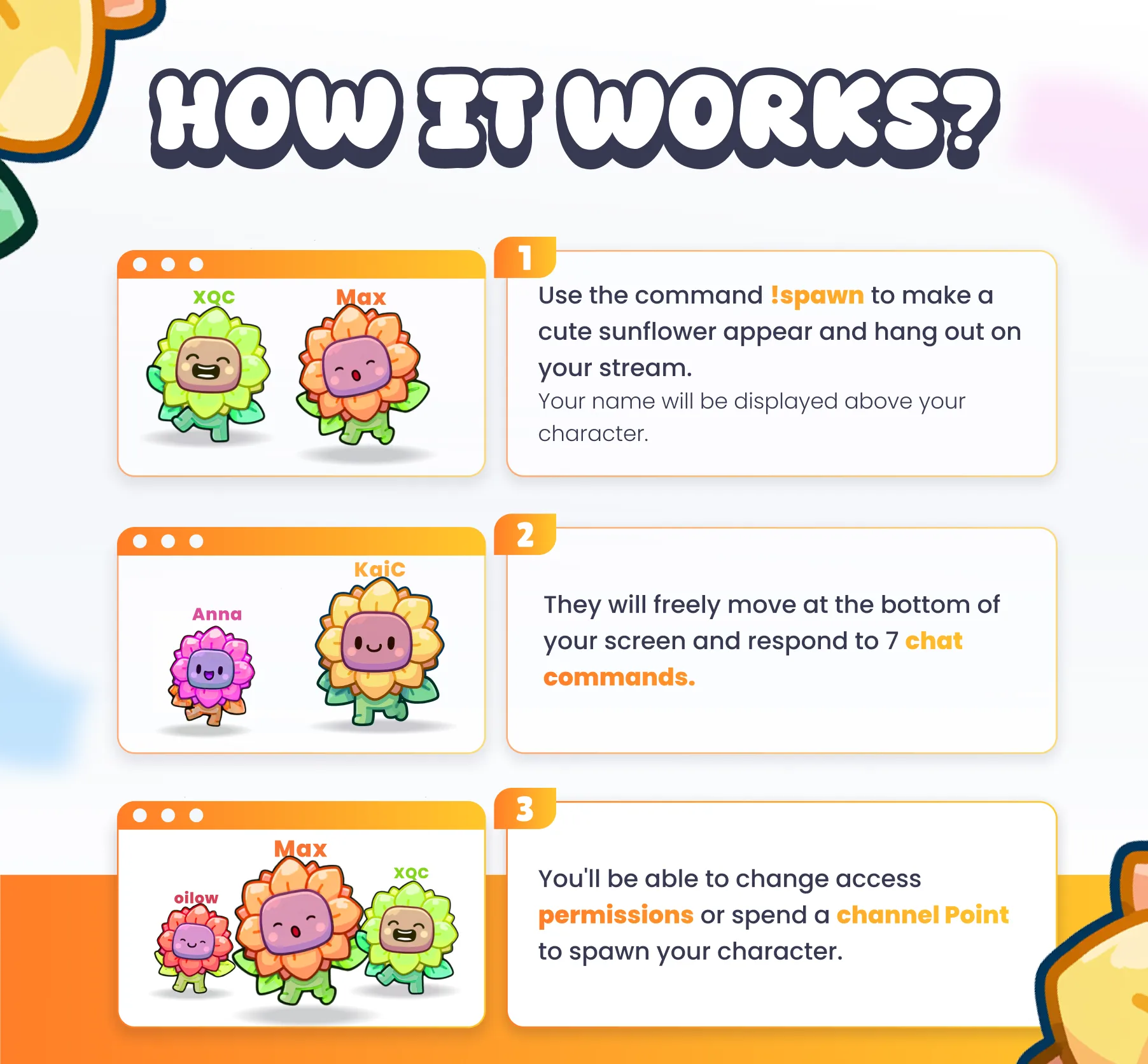 Sunflowers Community Widget